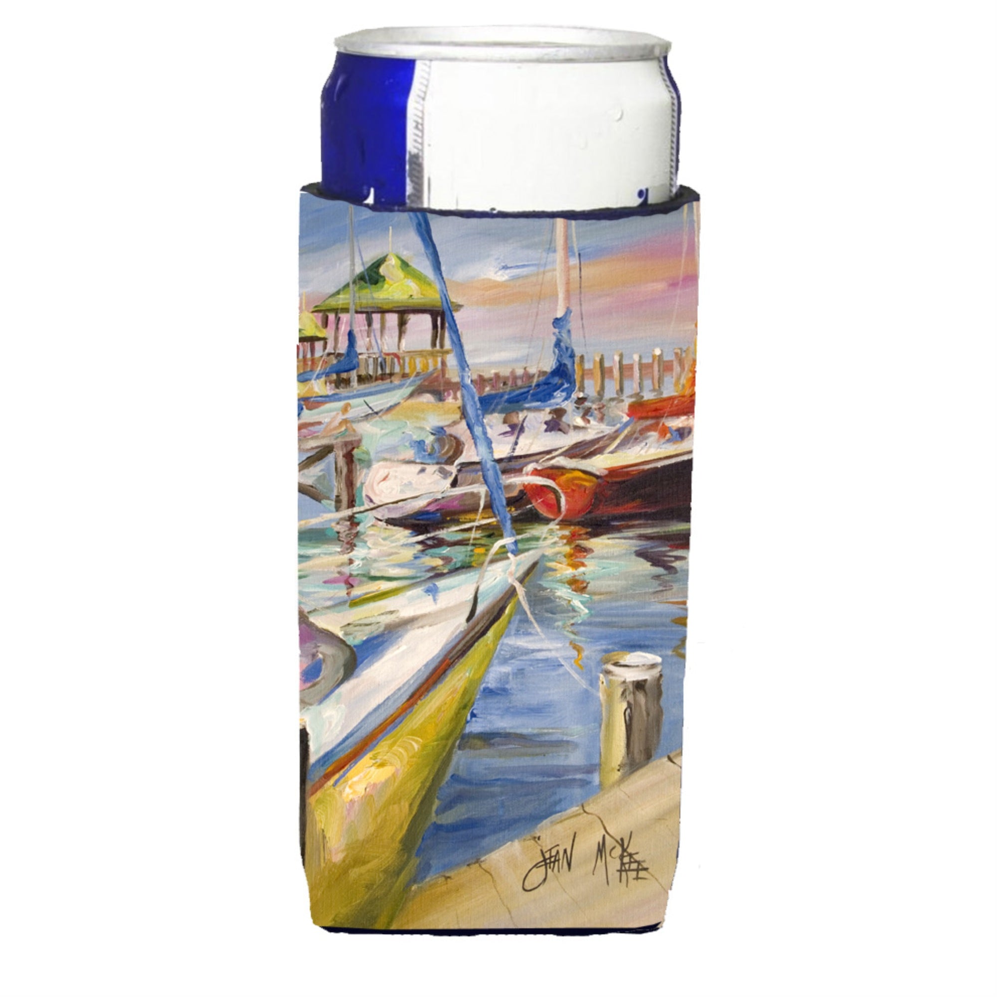 Boat Docks Sailboats Ultra Beverage Insulators For Slim Cans Jmk1151Muk