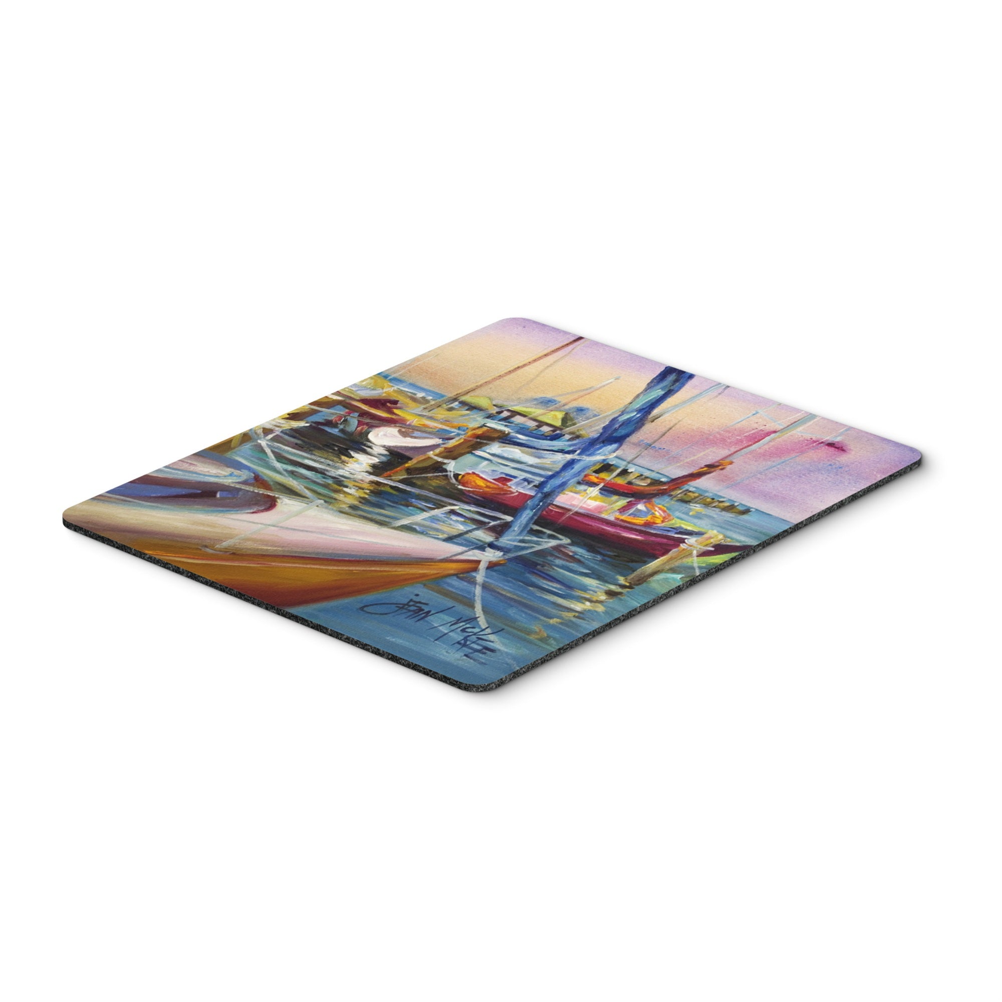 Caroline'S Treasures Purple Sailboats Mouse Pad/Hot Pad/Trivet (Jmk1165Mp)