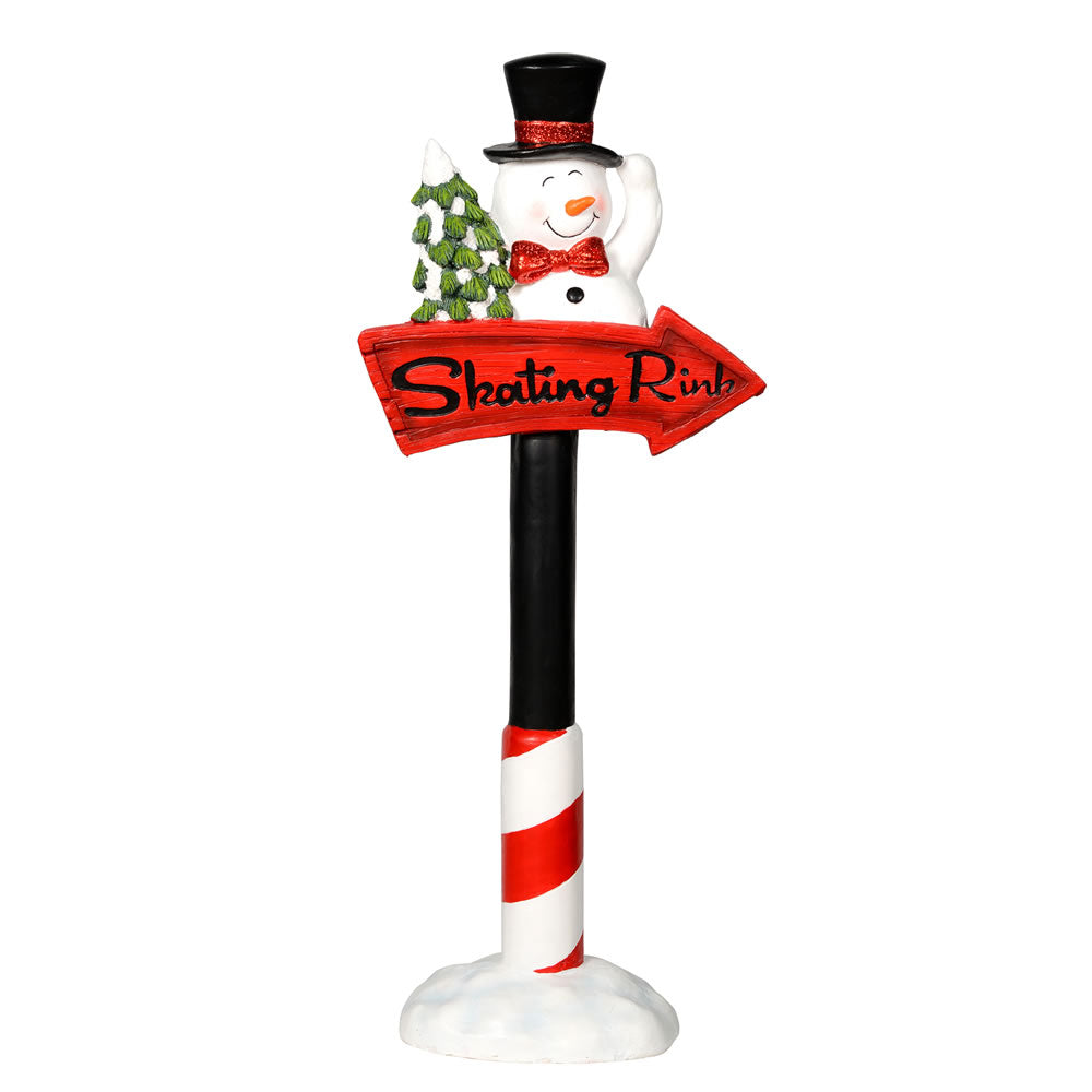 Vickerman 36” Snowman Skating Rink Sign - JR172230