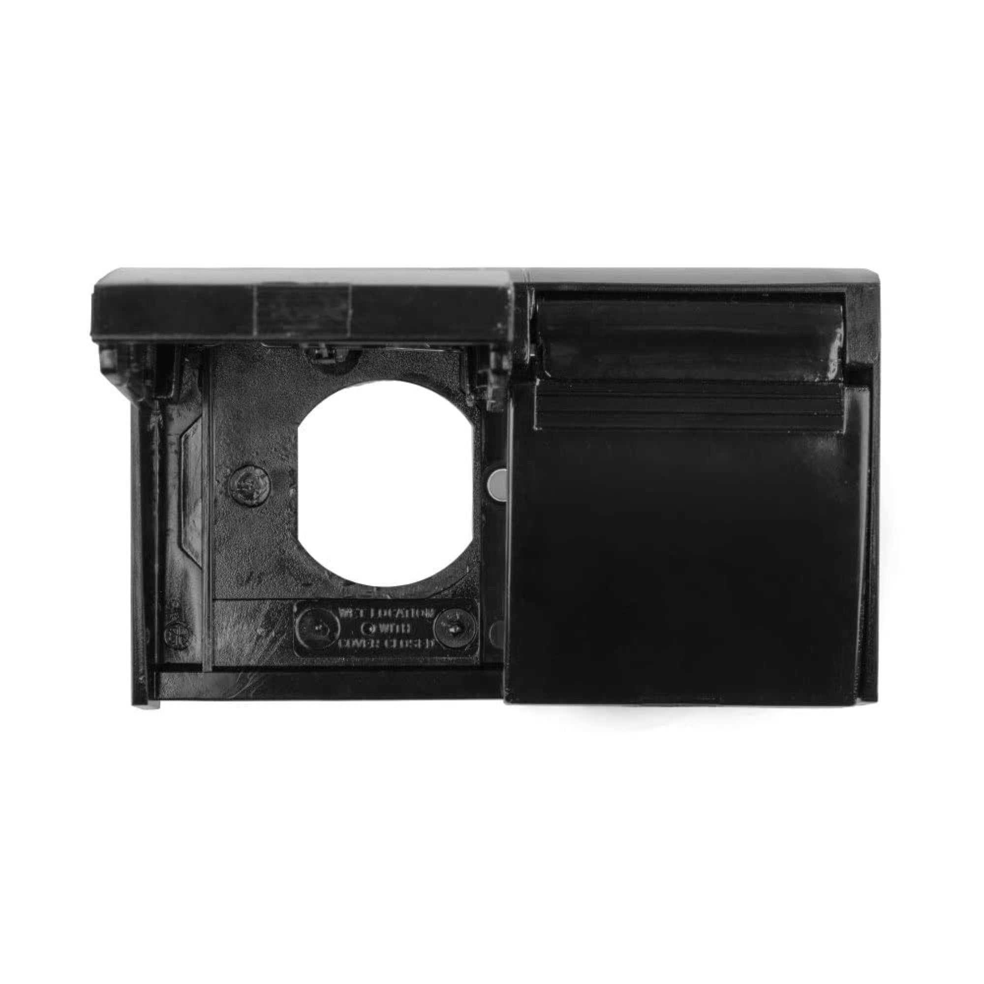 Jr Products 05-12115 Duplex Outlet Cover, Black