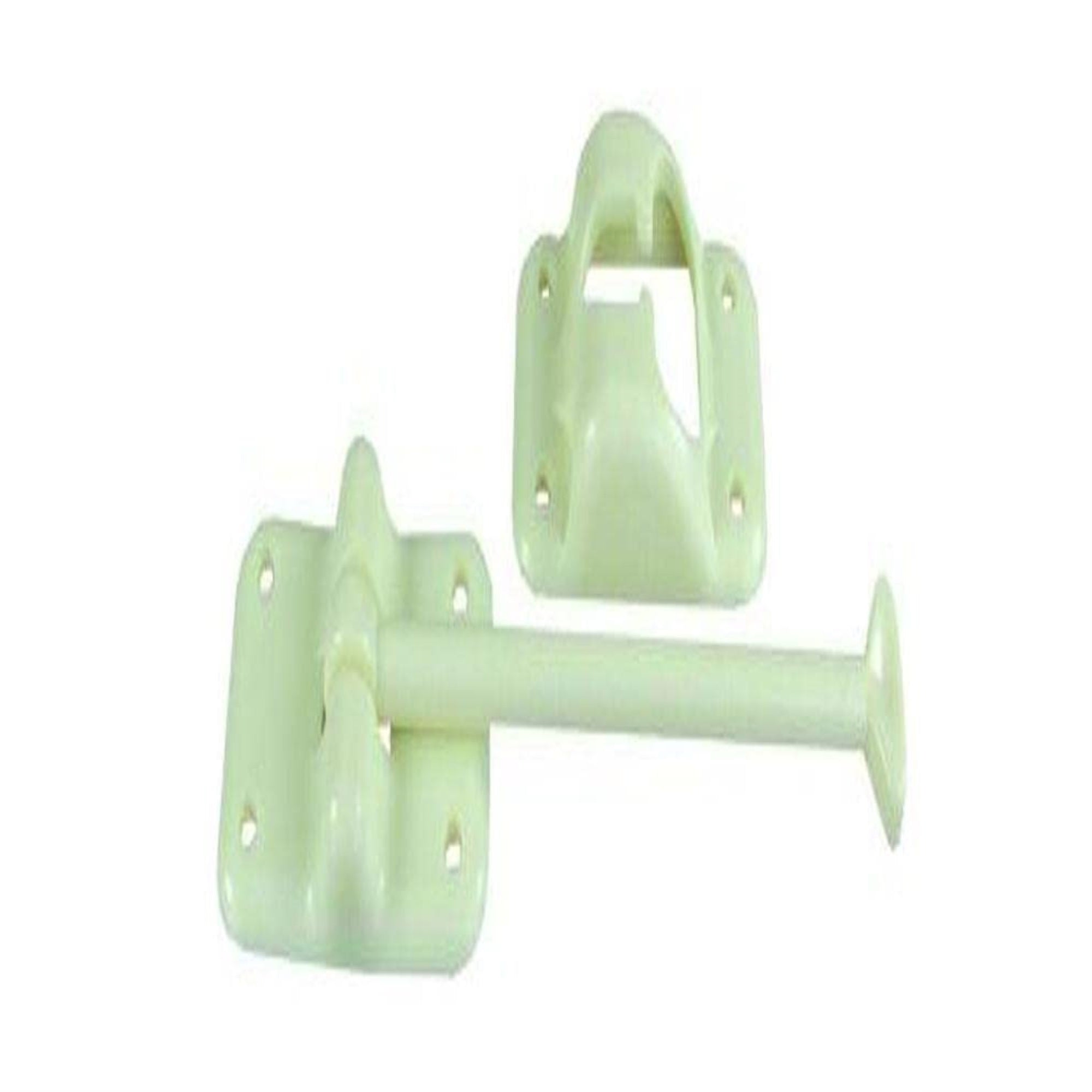Jr Products 10454 Plastic T-Style Door Holder - Colonial White, 6'