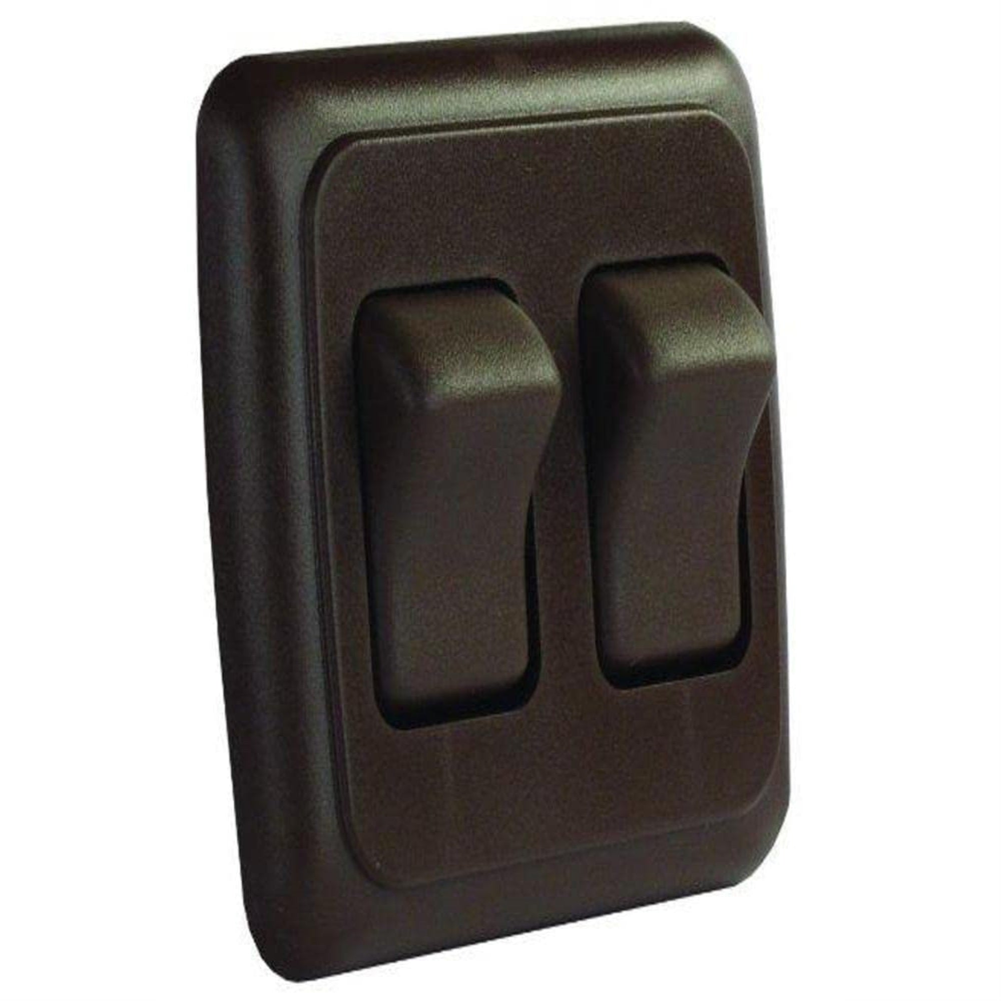 Jr Products 12145 Brown Double Spst On-Off Switch With Bezel