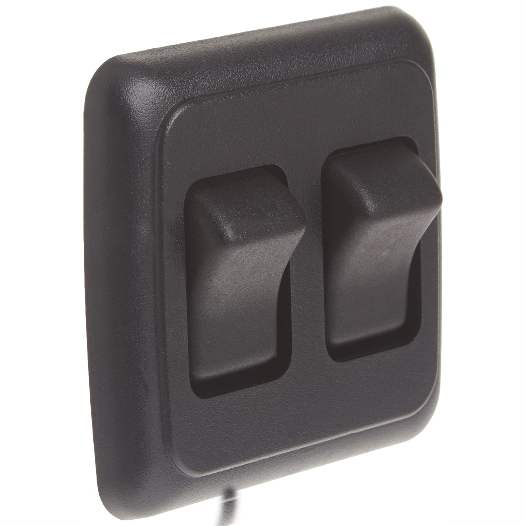 Jr Products 12235 Black Double Spst On-Off Switch With Bezel