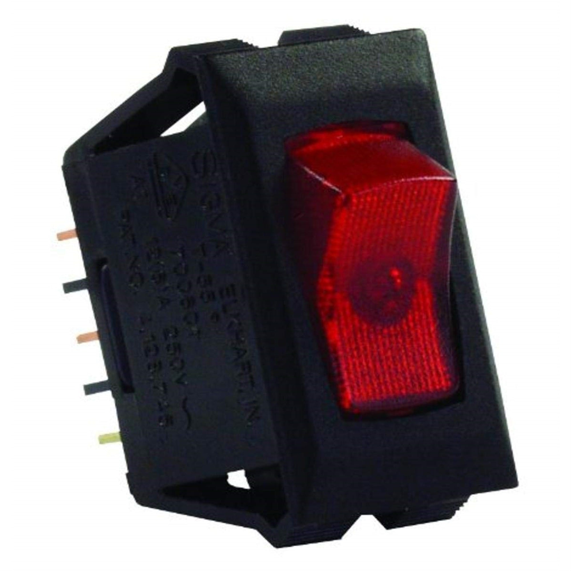 Jr Products 12525 Red/Black Spst Illuminated On/Off Switch