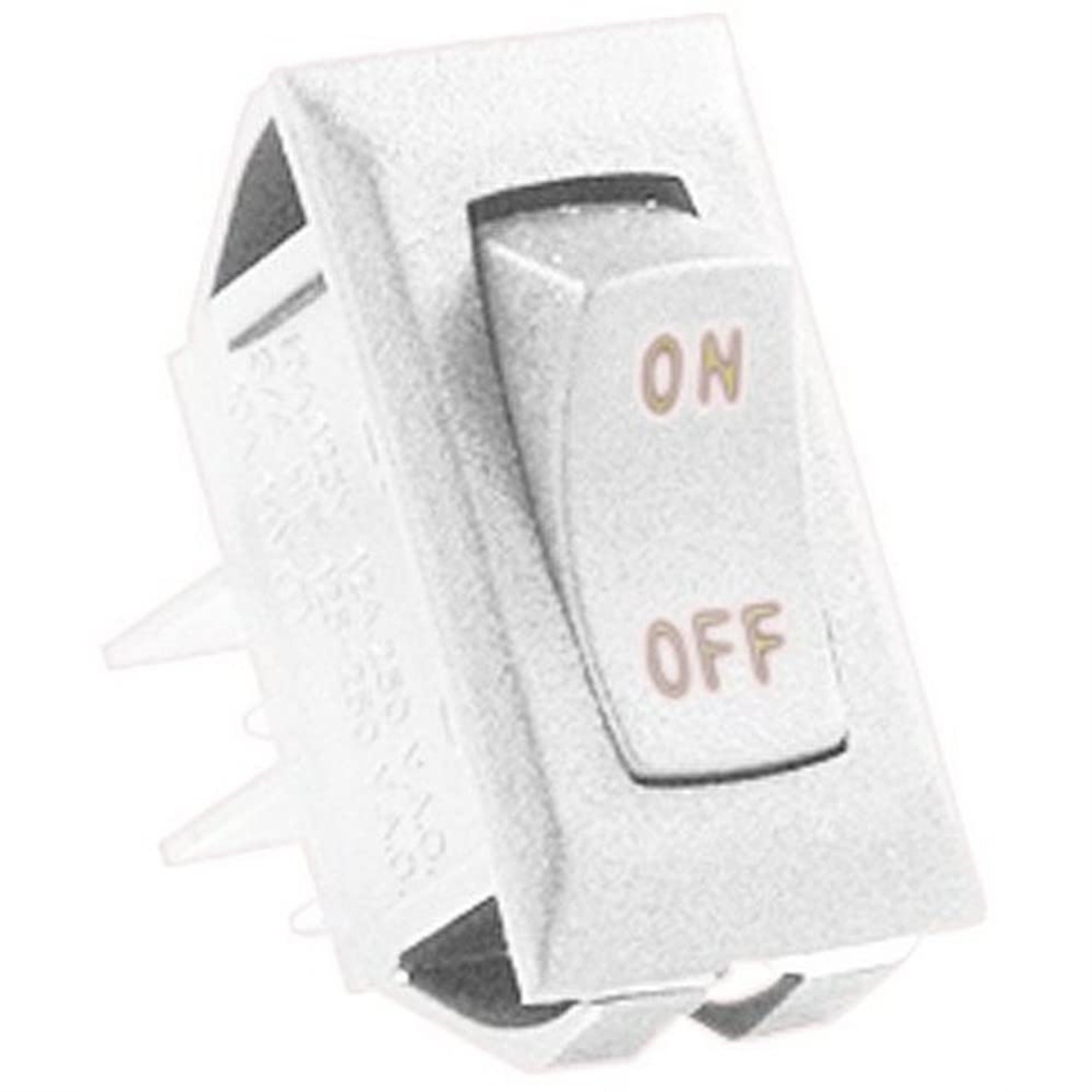 Jr Products (12581-5 White/Gold 12V On/Off Switch, (Pack Of 5)