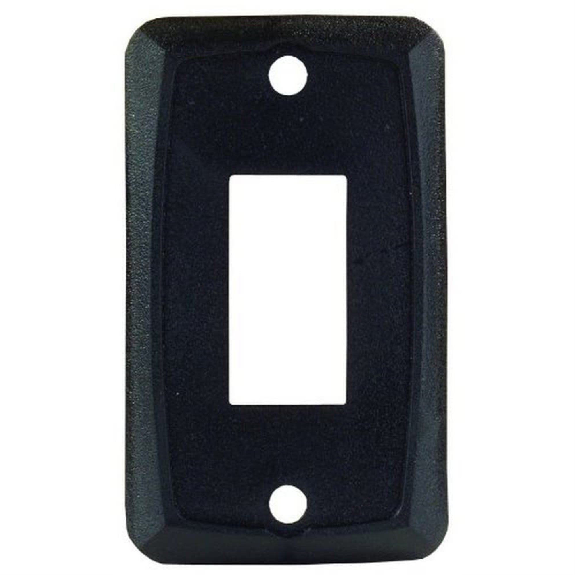 Jr Products 12855 Black Single Switch Face Plate