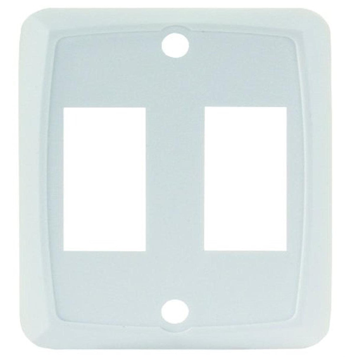 Jr Products 12875 White Double Switch Face Plate