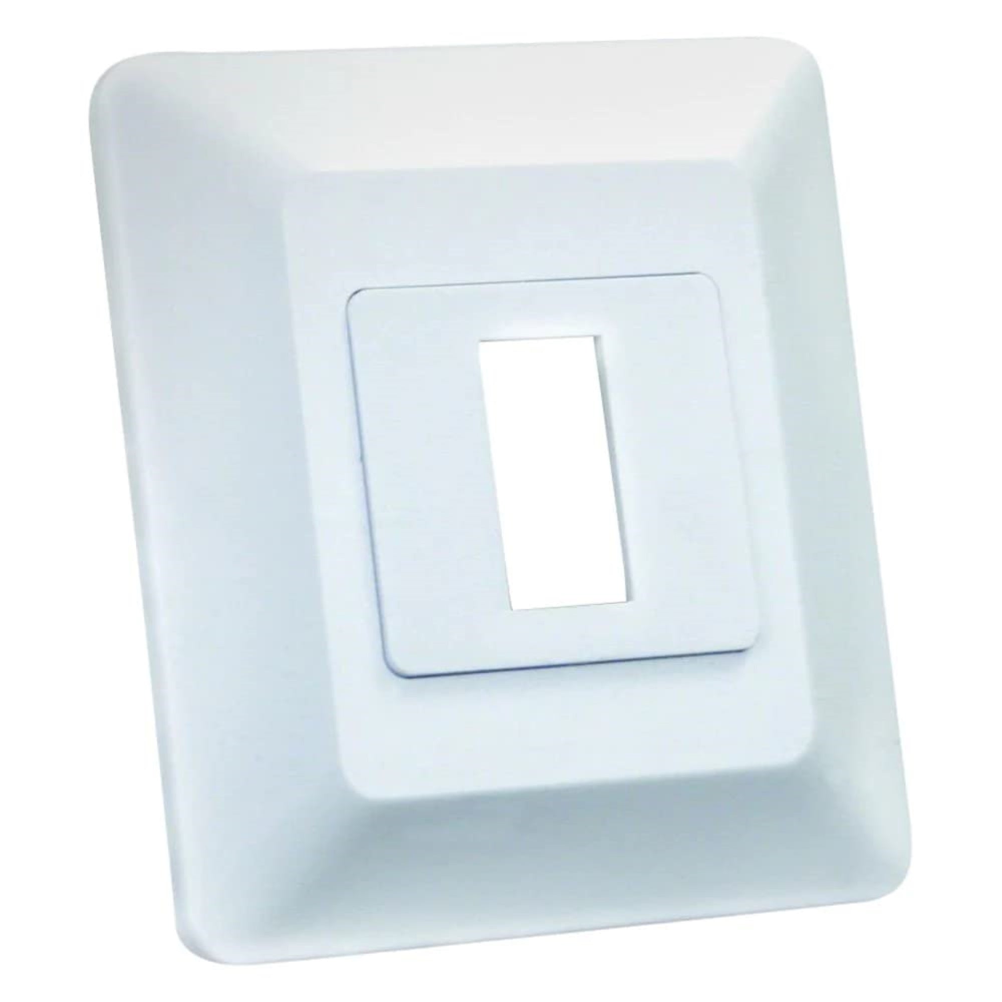 Jr Products 13605 Switch Base And Face Plate - Single,White