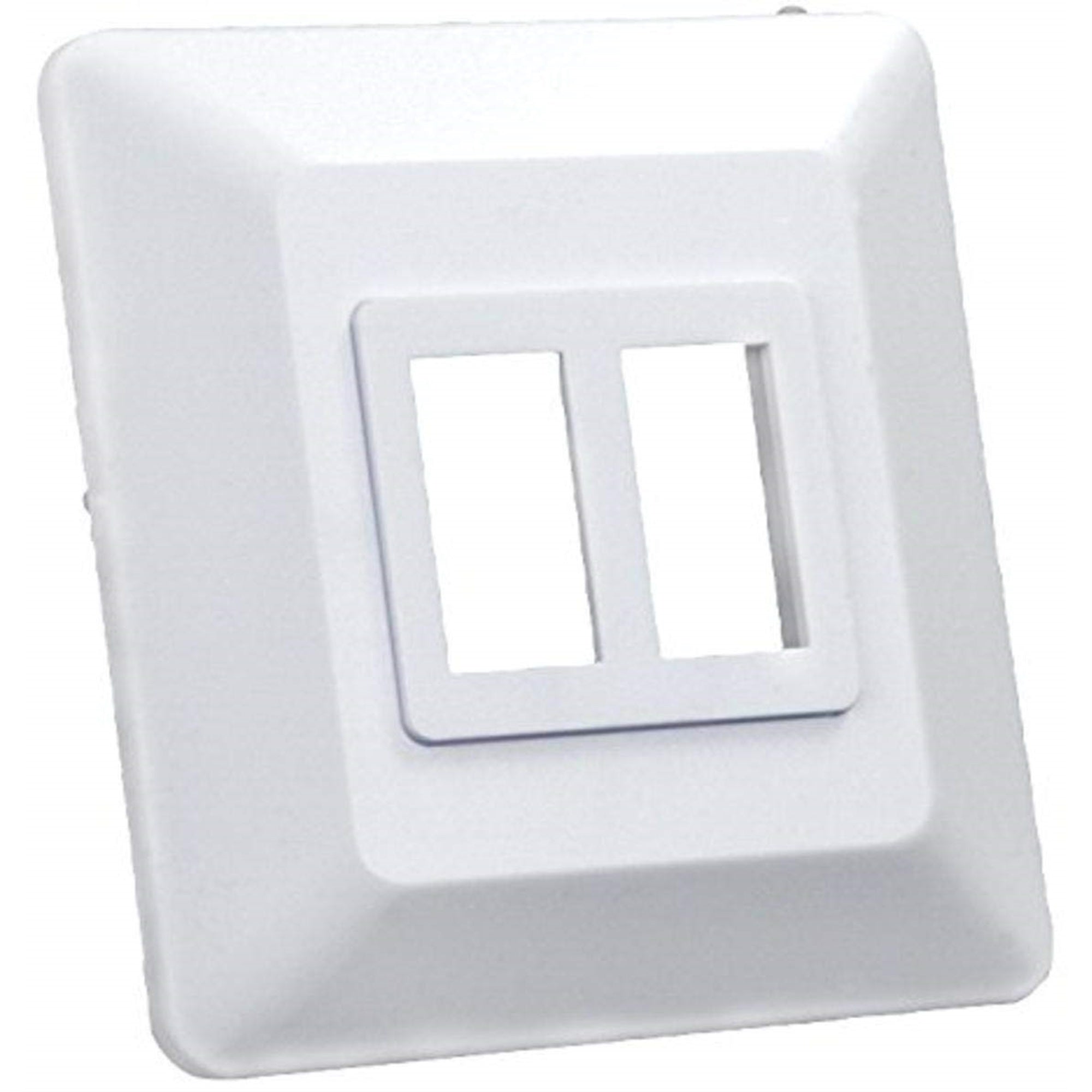 Jr Products 13615 Switch Base And Face Plate - Double,White