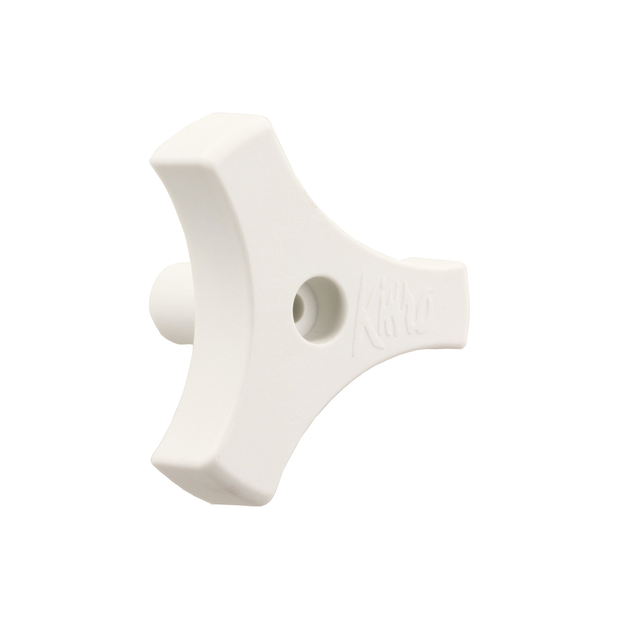 Jr Products 20165 Tri-Lug Window Knob - 9/16', White