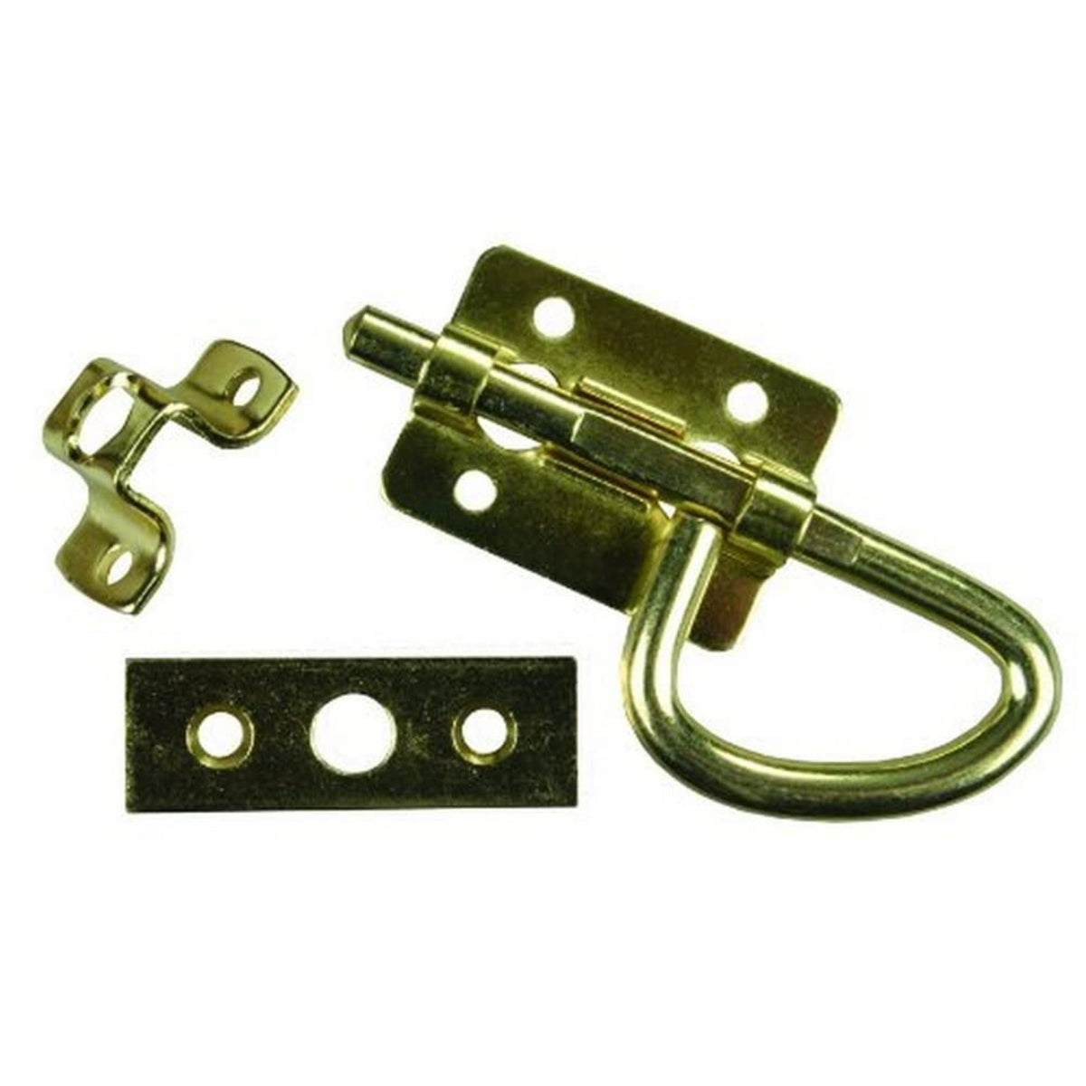 Jr Products 20645 Universal Bolt Latch - Brass