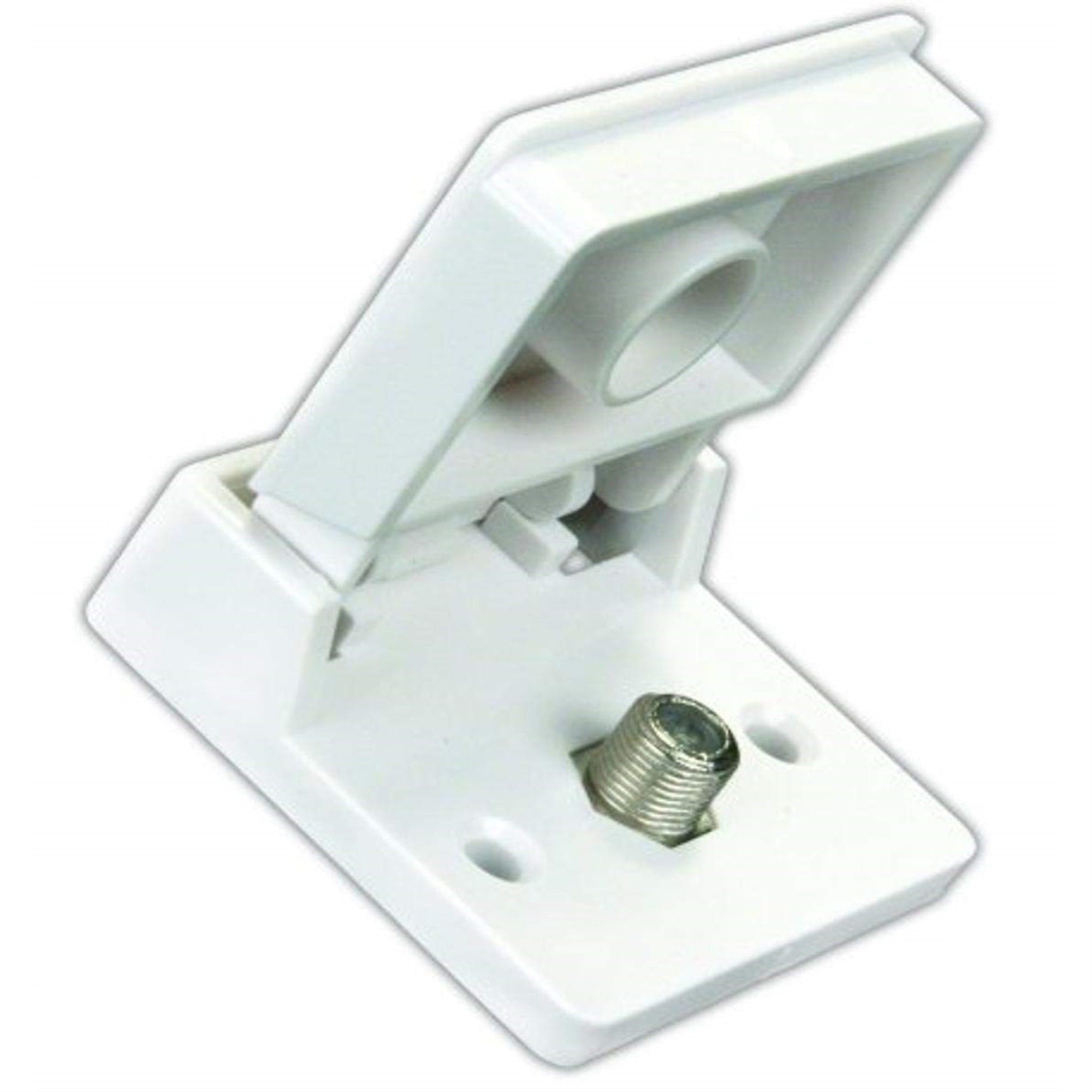 Jr Products 47755 Exterior Tv Jack,Polar White