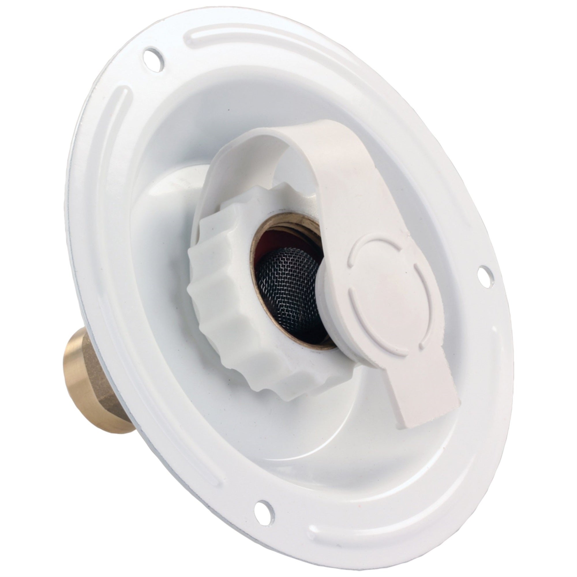 Jr Products 62125 City Water Dish - 1/2' Mpt,White