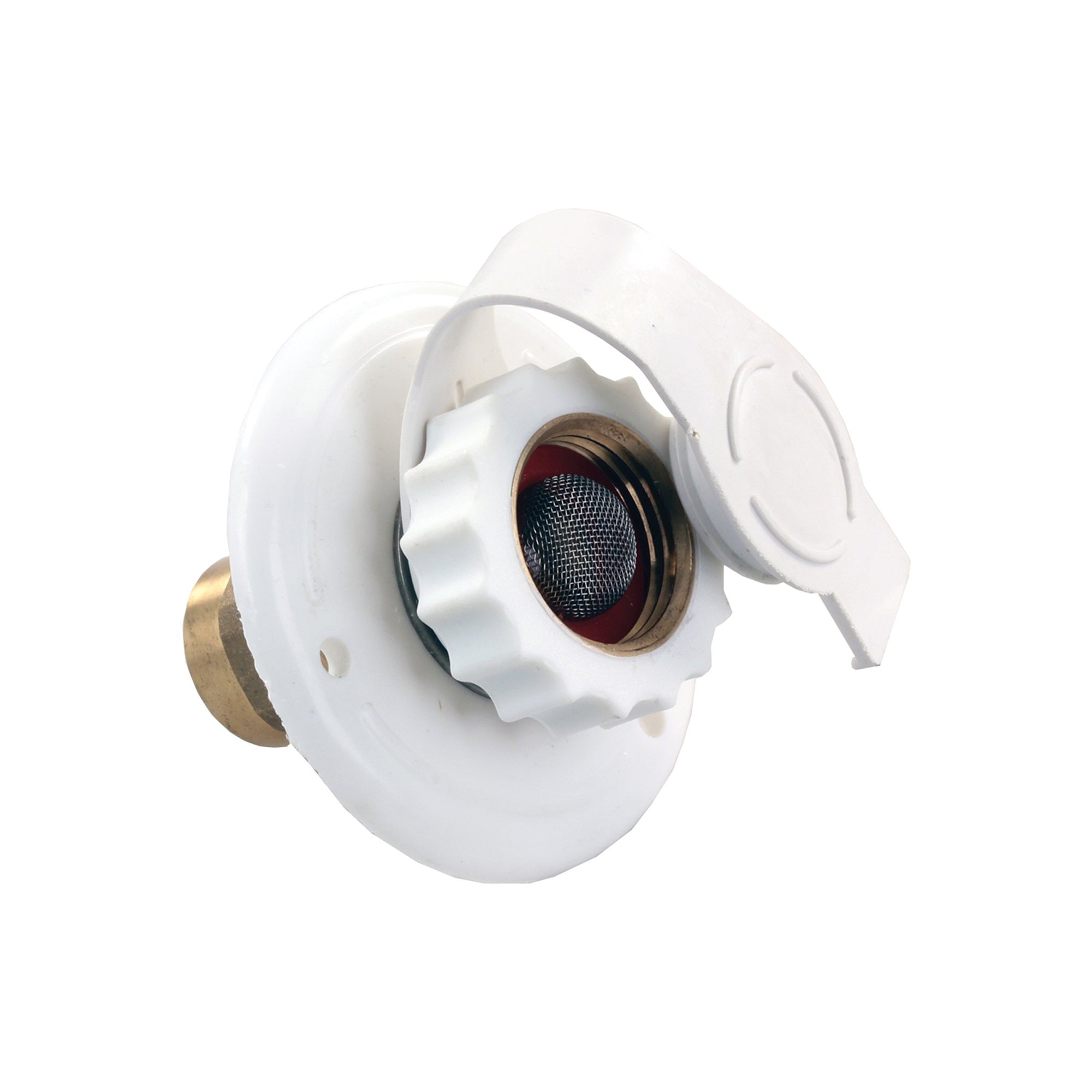 Jr Products 62135 Plastic City Water Flange - 12' Fpt X 3/4',White