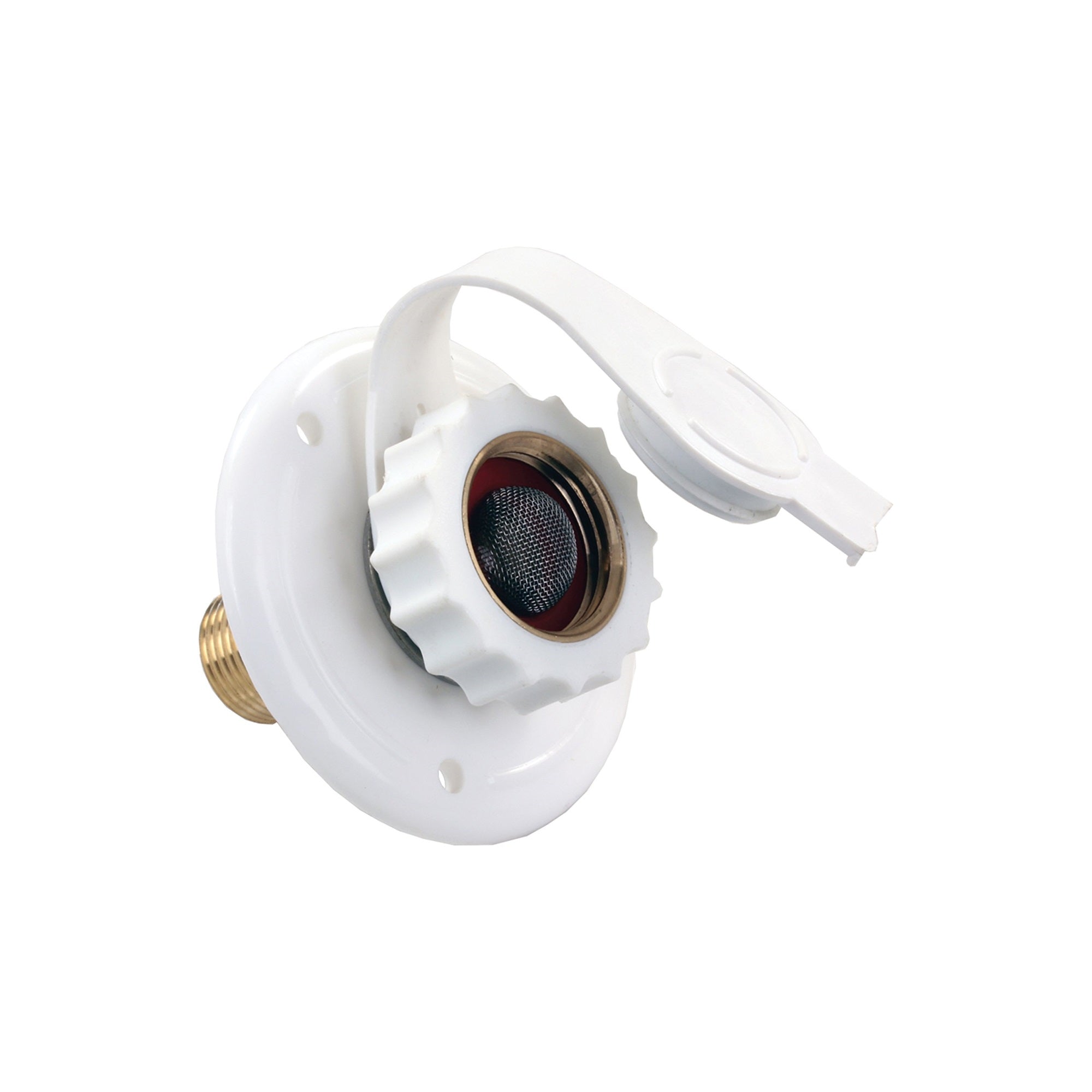 Jr Products 62145 Plastic City Water Flange - 12' Mpt X 3/4' , White