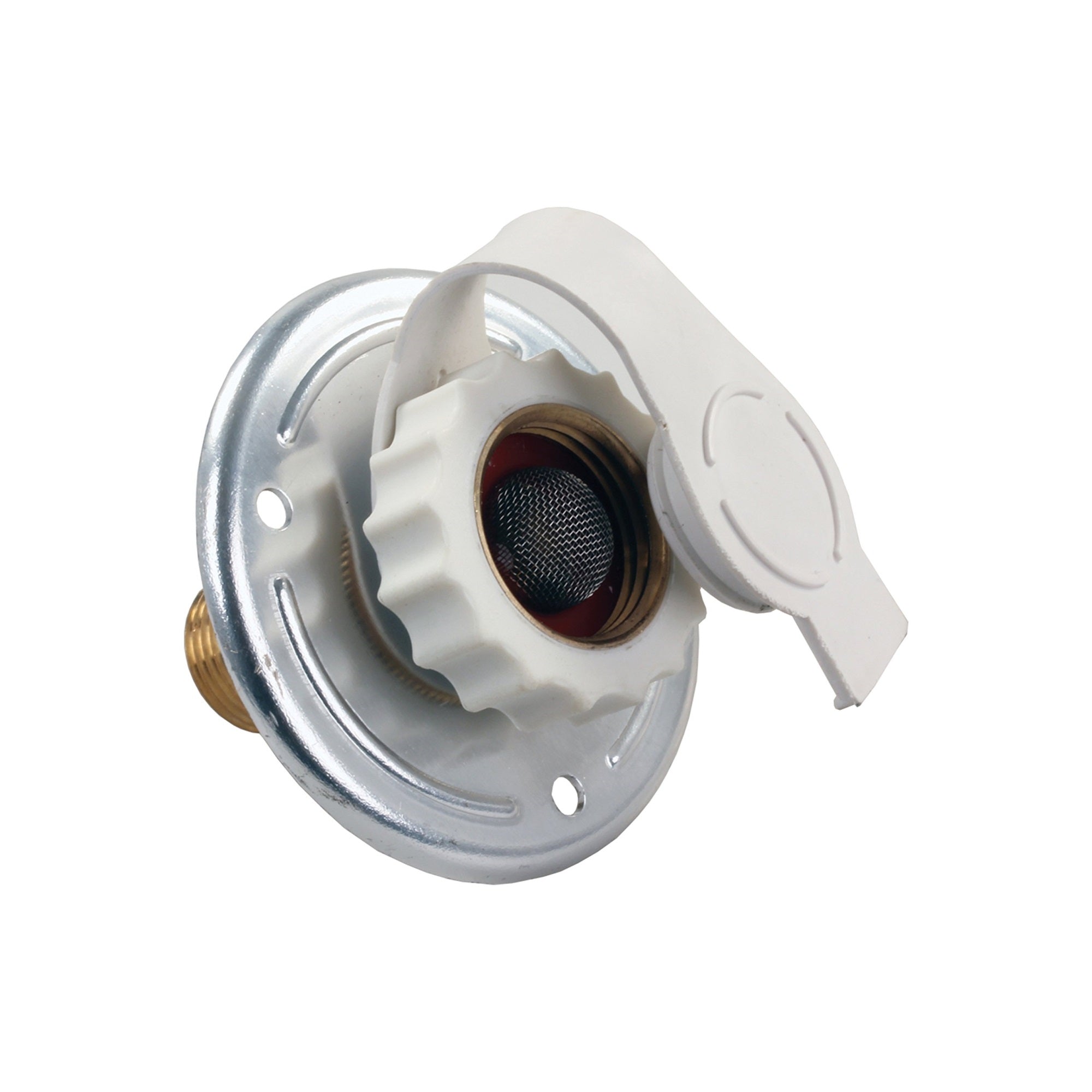 Jr Products 62185 Aluminum City Water Flange - 1/2' Mpt X 3/4'