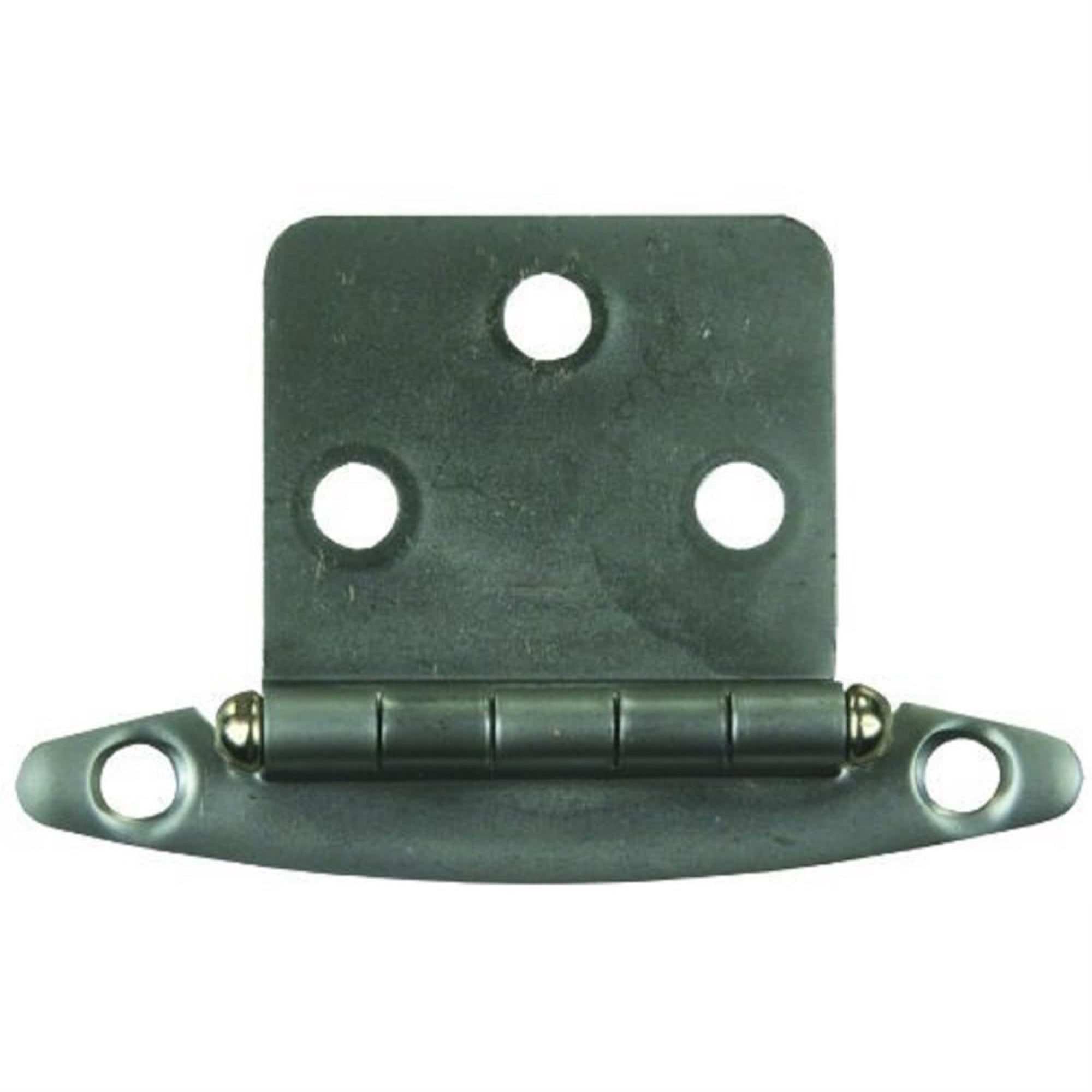 Jr Products 70655 Free Swing Flush Mount Hinge - Chrome 1-3/4 X 2-3/4, Satin Nickel