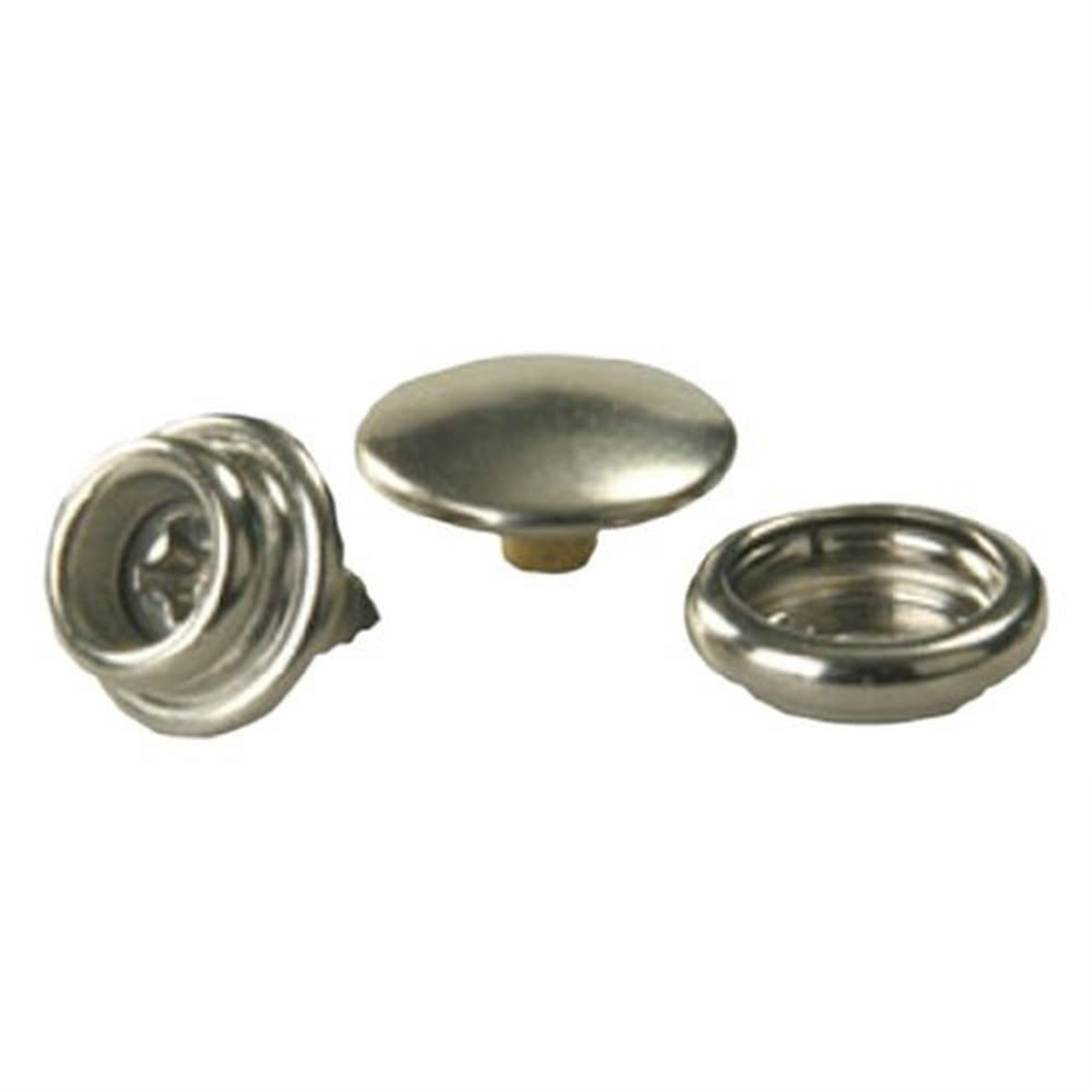 Jr Products 81585 Fabric-To-Wall Snap Kit Silver
