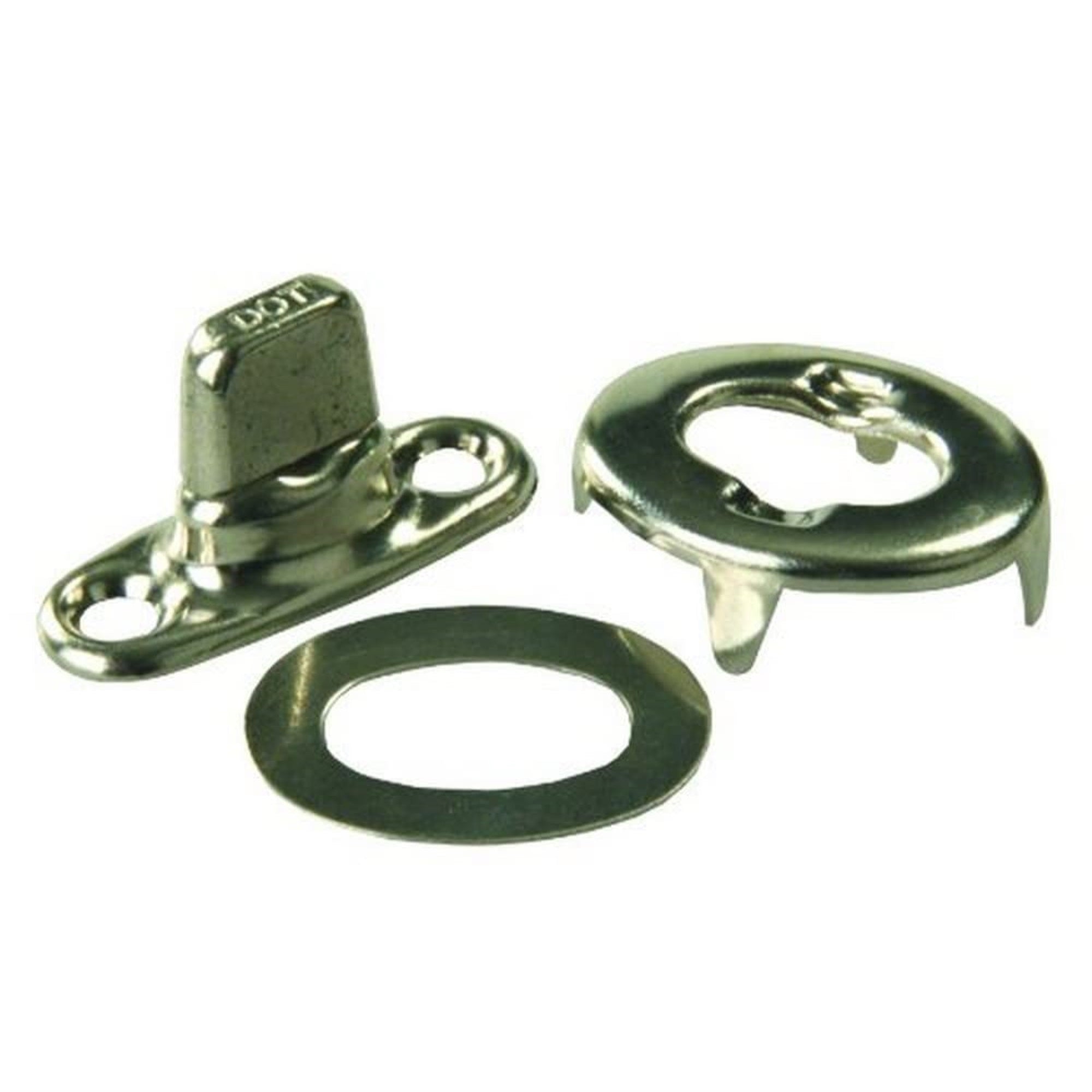 Jr Products 81595 Turn Button Assembly Silver Chrome, 3/4'