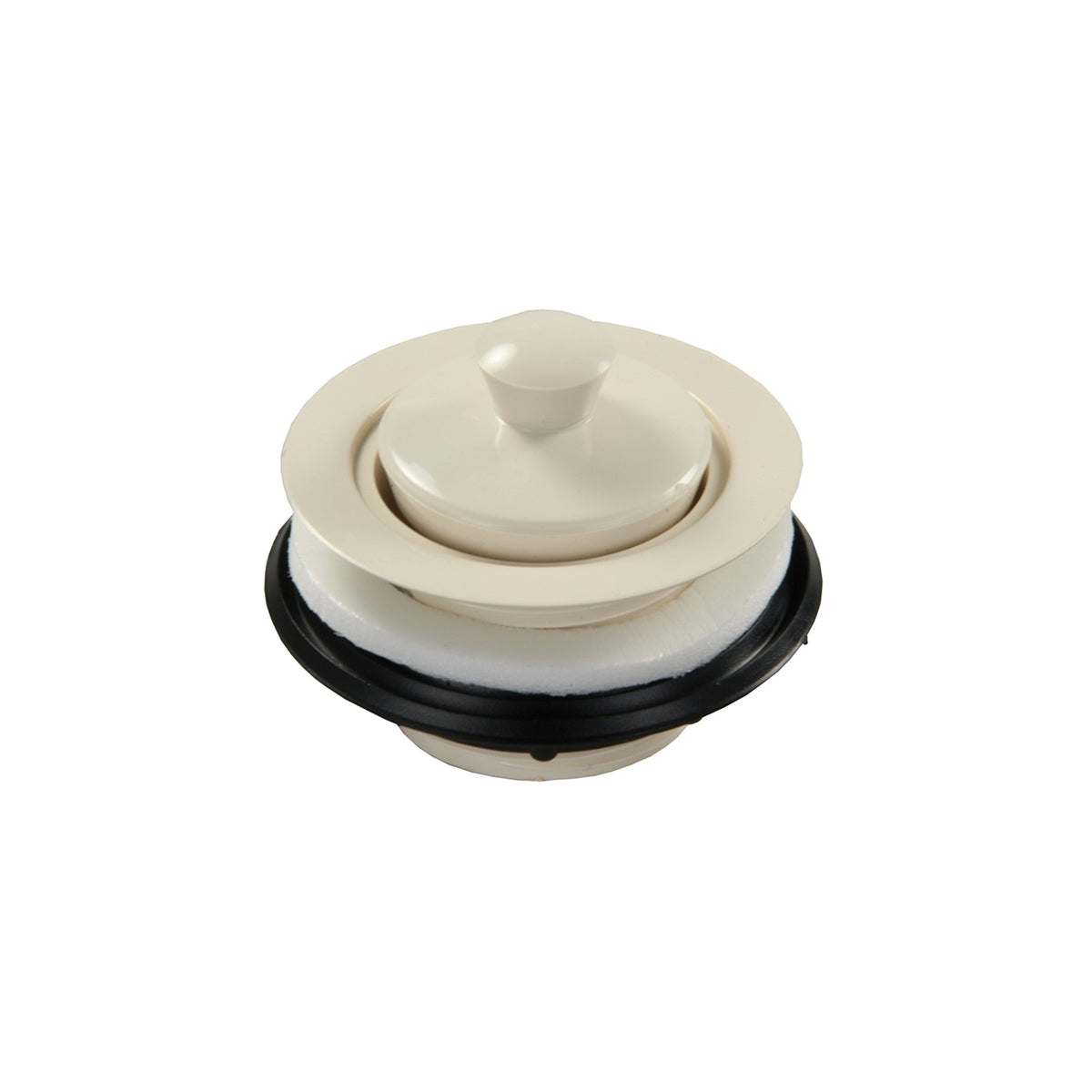 Jr Products 95115 Strainer With Pop-Up Stopper - Parchment