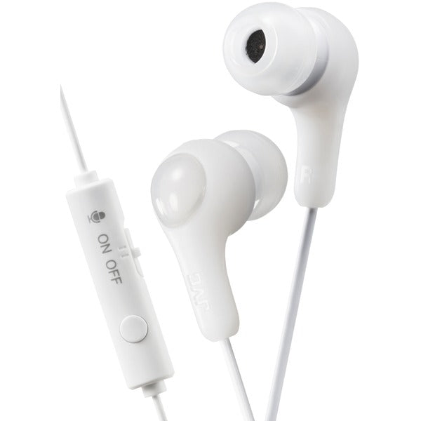 Jvc Hafx7Gw Gumy Gamer Earbuds With Microphone (White)