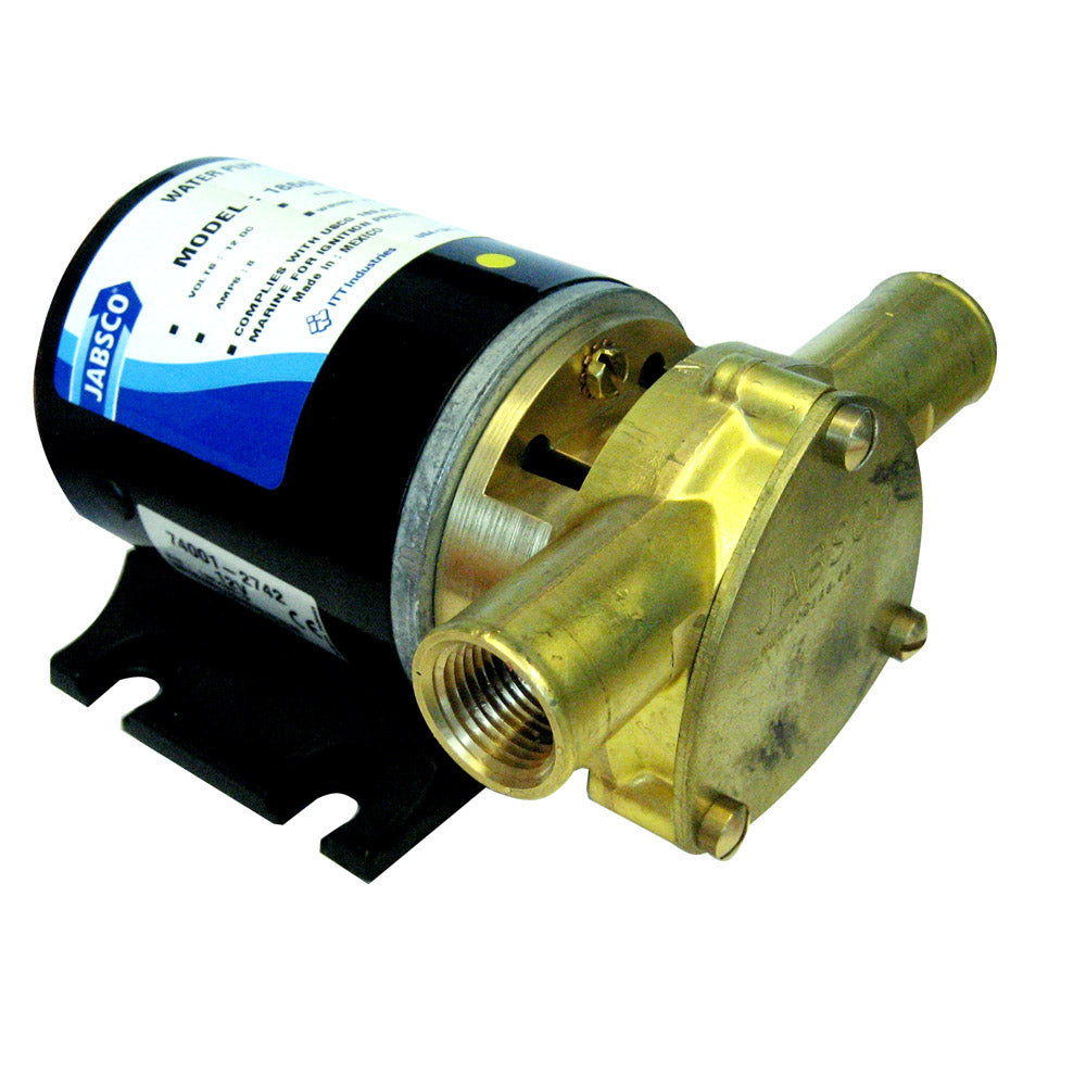 Jabsco 12V Water Puppy W/ 1/2' Npt Ports & Neoprene Impeller