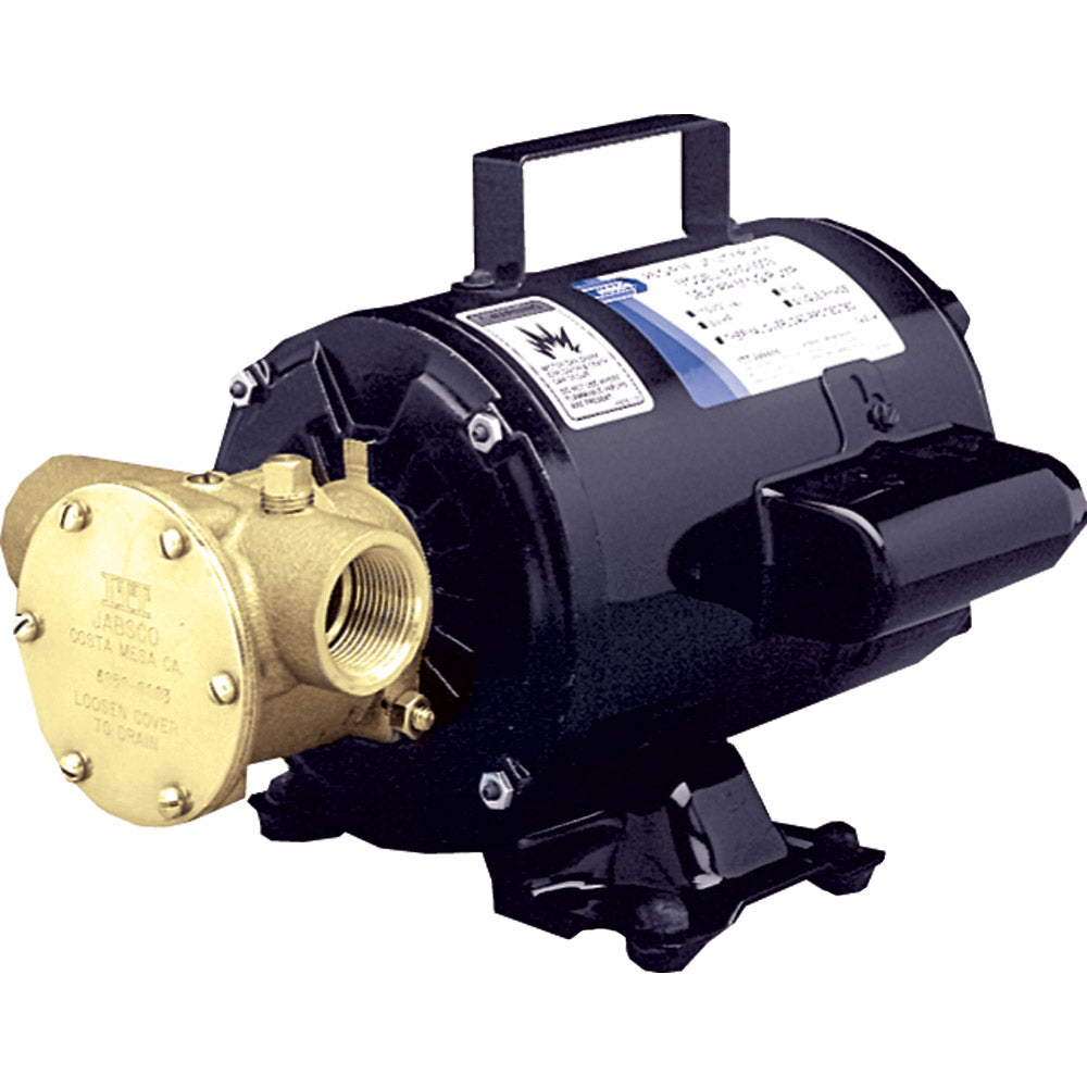 Jabsco Utility Pump 115V W/ Open Drip Proof Motor