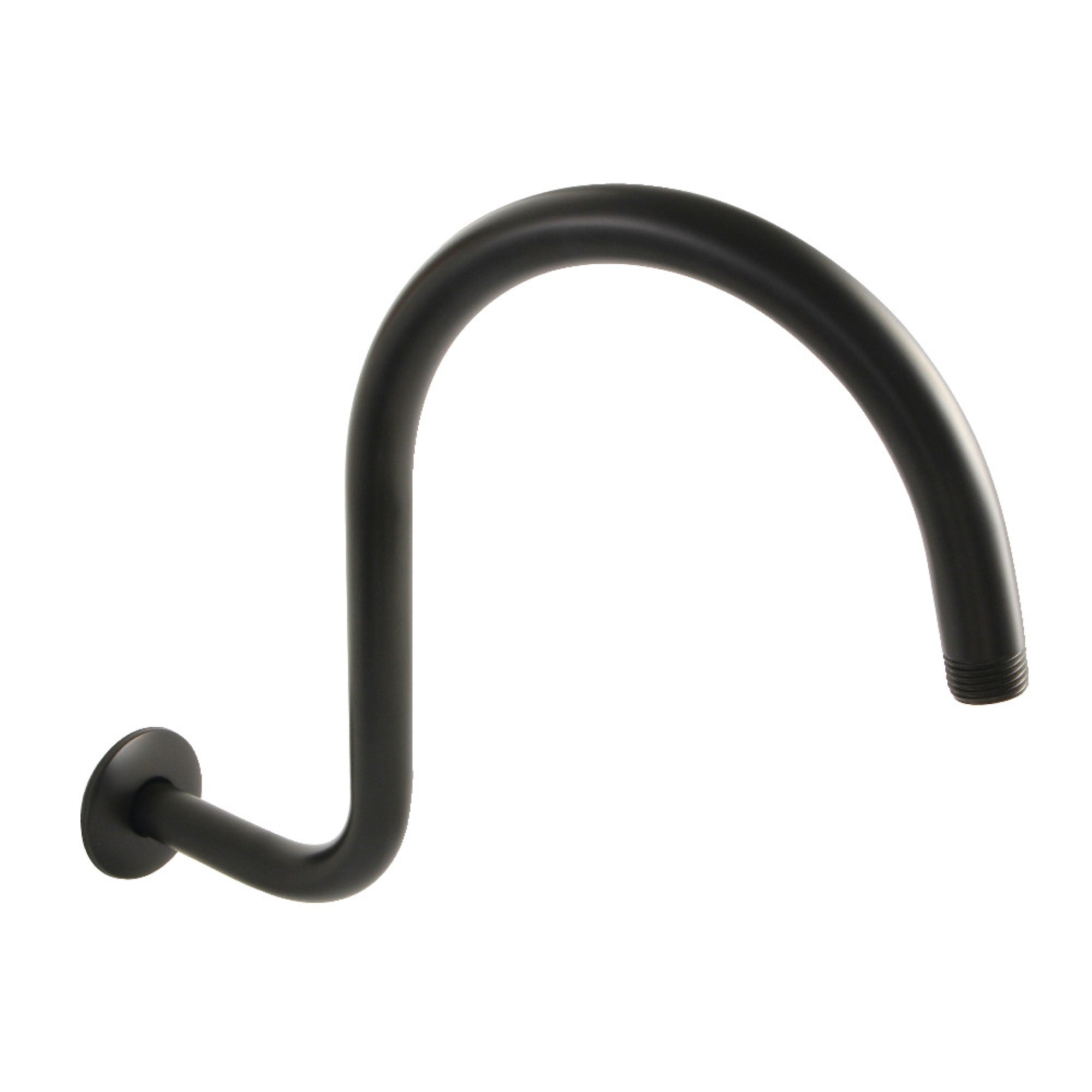 Kingston Brass K114C0 Restoration 14-Inch Shower Arm And Flange, Matte Black