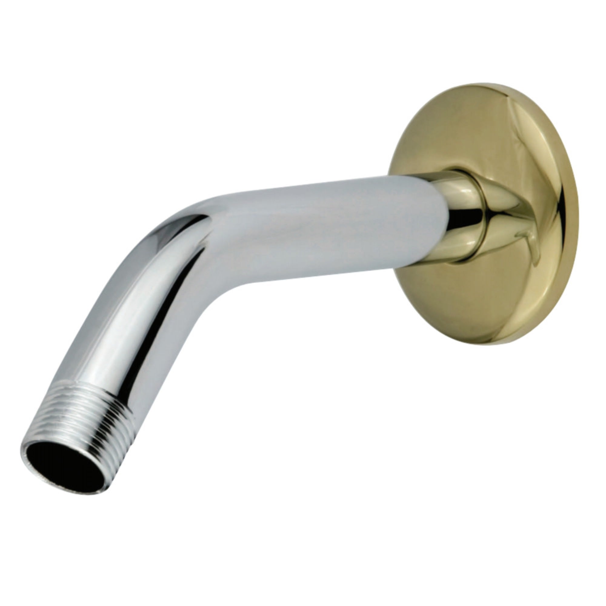 Kingston Brass K150K4 Trimscape 6 Shower Arm With Flange, Polished Chrome/Polished Brass