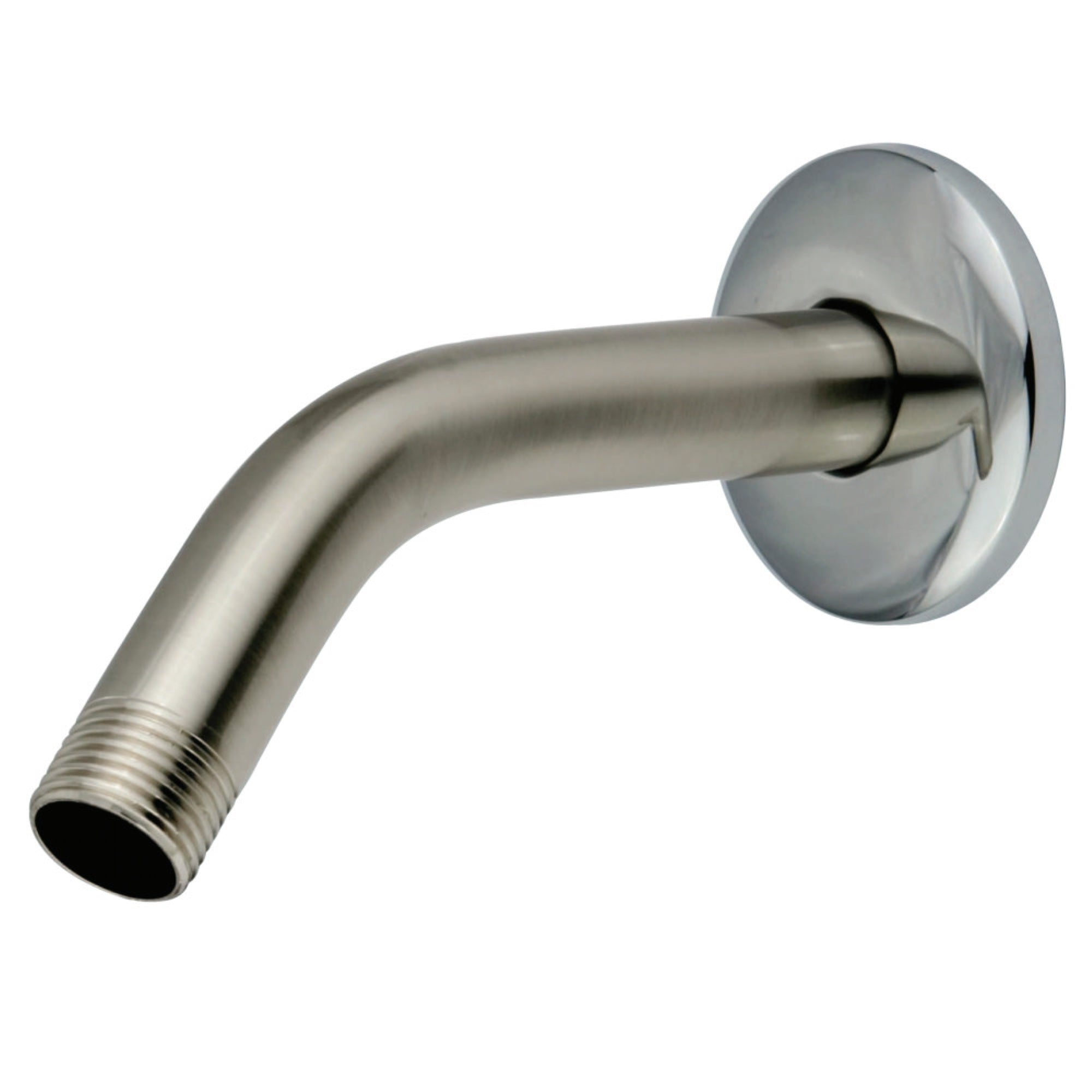 Kingston Brass K150K7 Trimscape 6 Shower Arm With Flange, Brushed Nickel/Polished Chrome
