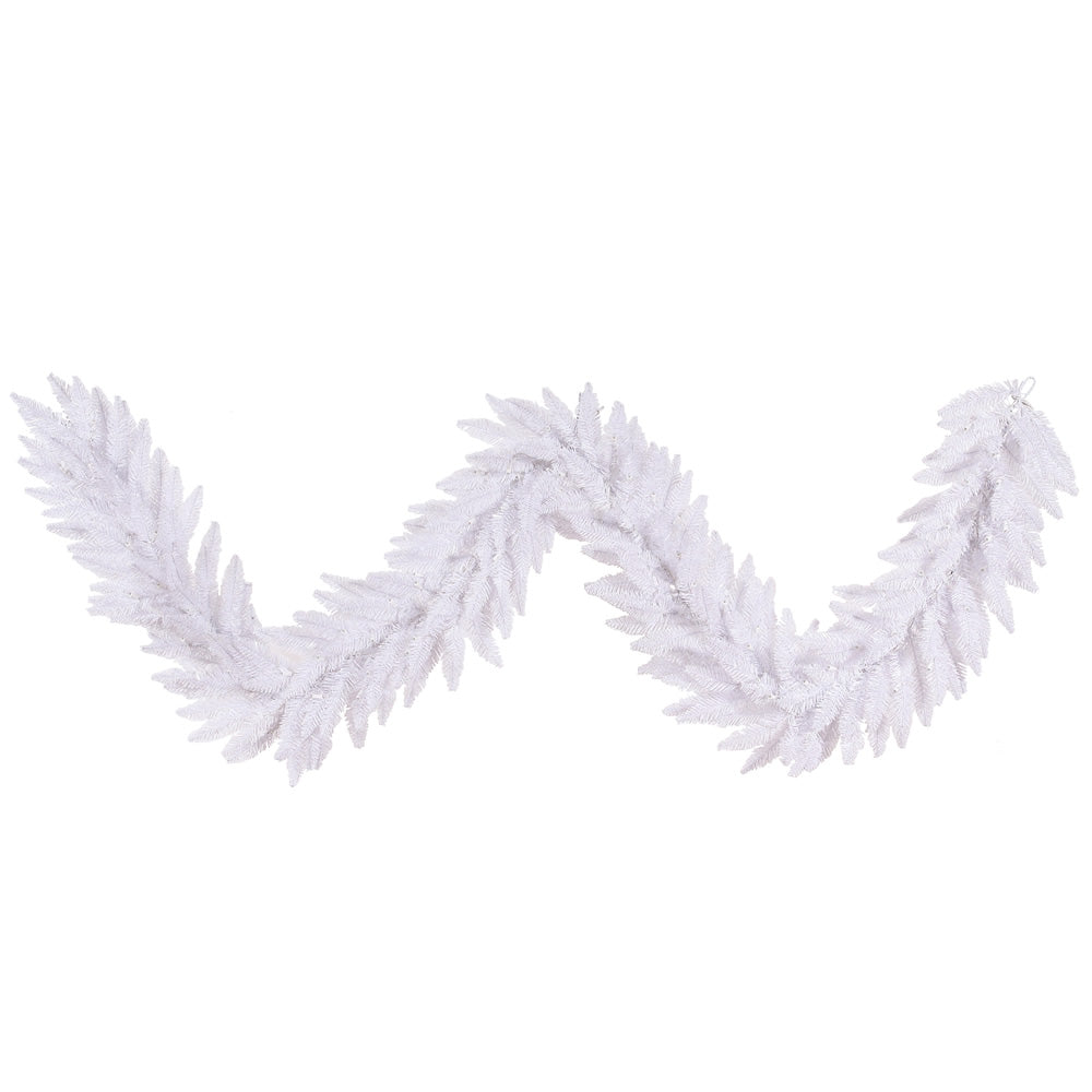 Vickerman 9'x14″ White Fir Garland 250T - K160314