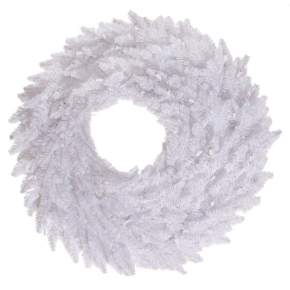 Vickerman 48″ White Fir Wreath 480T - K160348