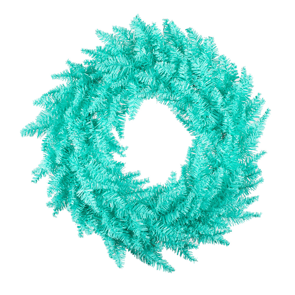Vickerman 24″ Aqua Fir Wreath 210T - K161024