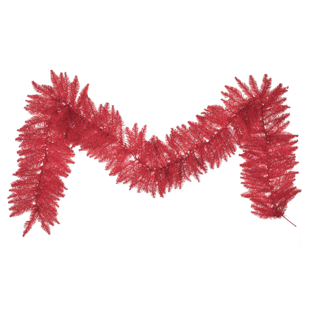 Vickerman 9'x14″ Red Fir Garland 250T - K161414