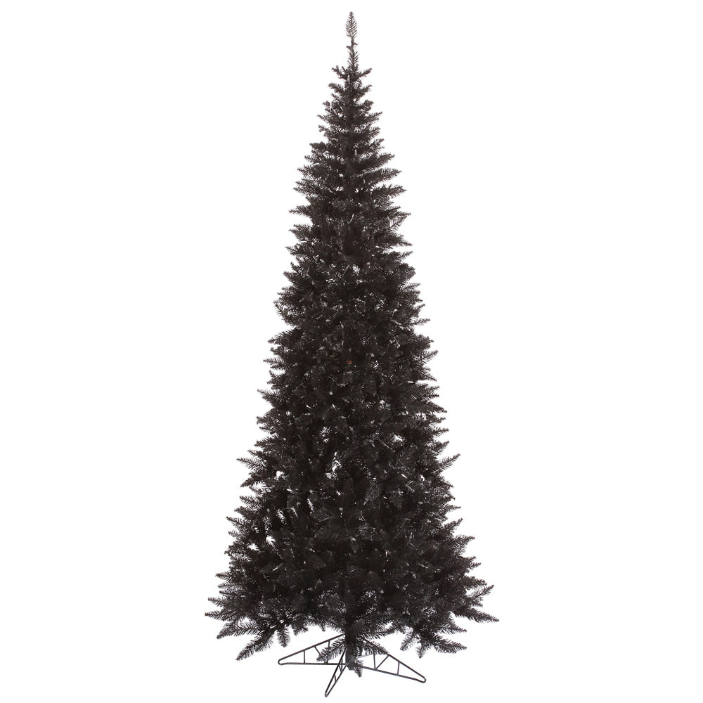 Vickerman 7.5'x40″ Black Slim Fir Tree 1238T - K161675