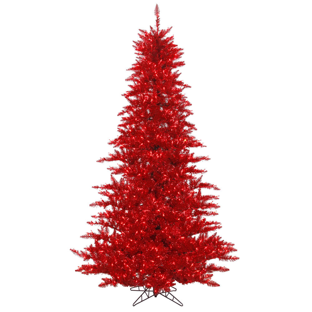 Vickerman 9'x64″ Tinsel Red DL LED 1000Red - K165181LED