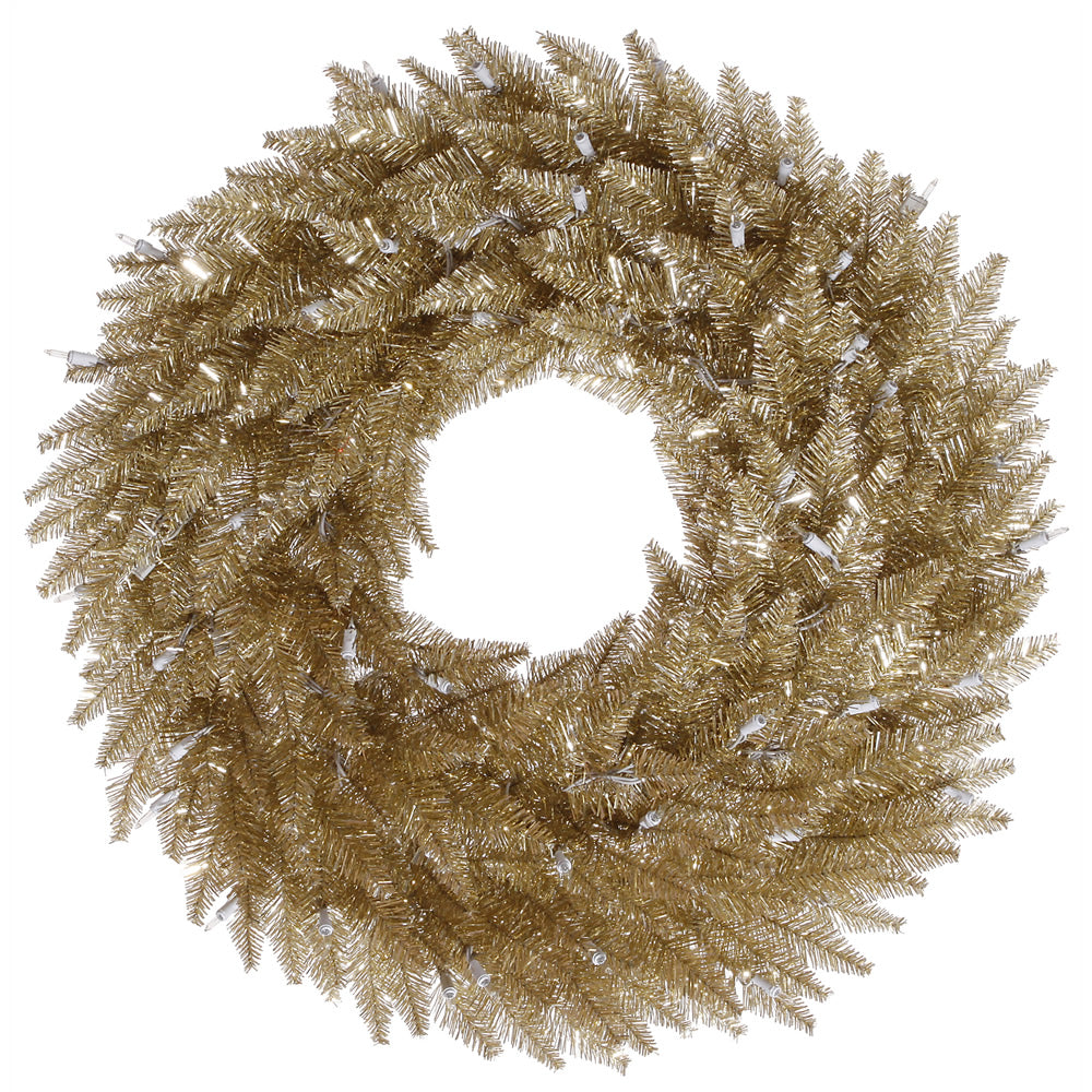 Vickerman 36″ Champagne Fir Wreath 320T - K166436