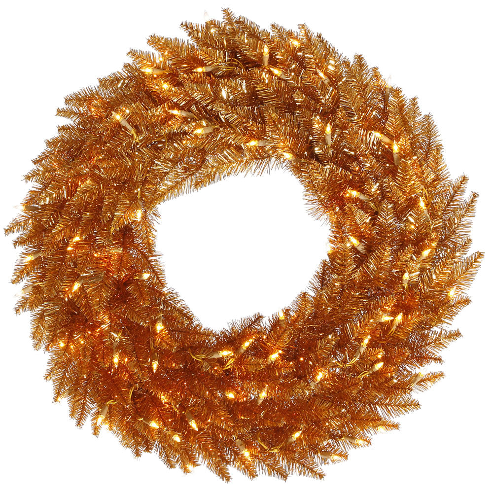 Vickerman 30″ Copper Fir Wreath DL 100CL - K167231