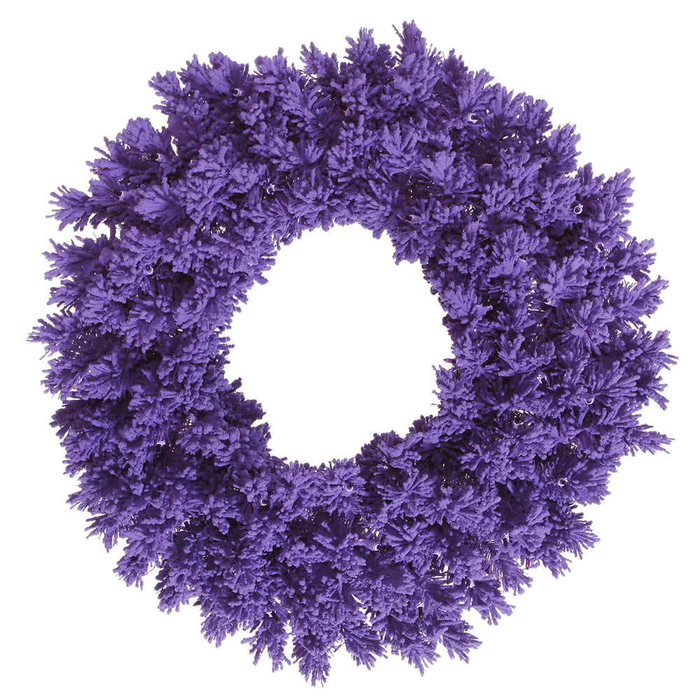 Vickerman 30″ Flocked Purple Fir Wreath 180T - K168430