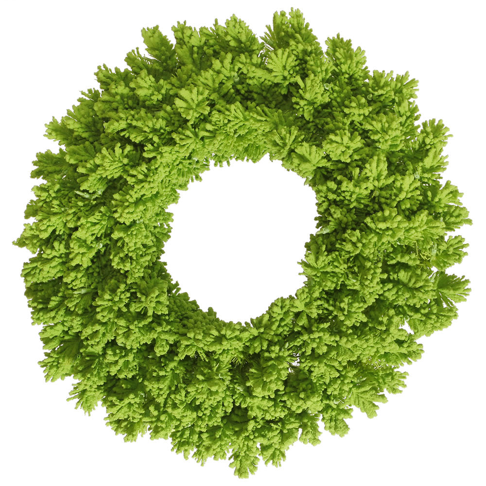 Vickerman 36″ Flocked Lime Fir Wreath 260T - K168636