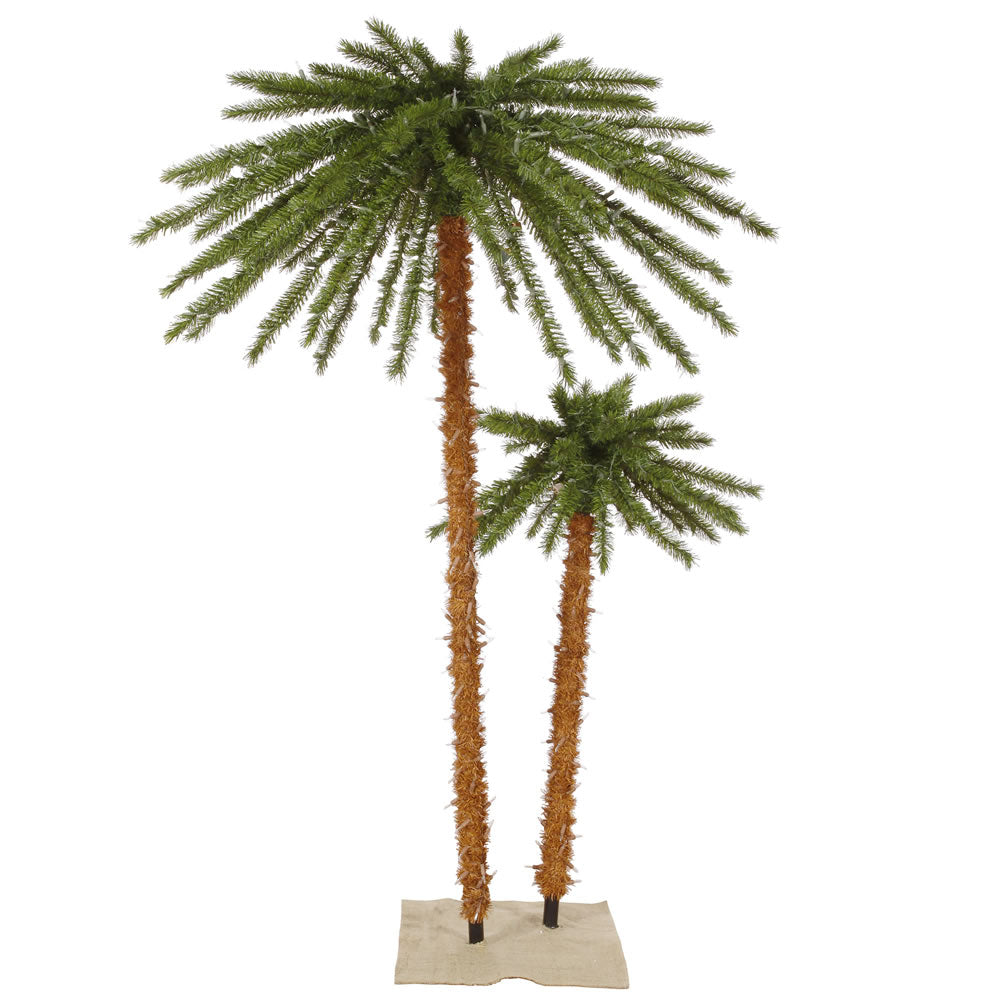 Vickerman 4'&6' Outdoor Palm Tree DuraL LED400WmWt - K169164LED