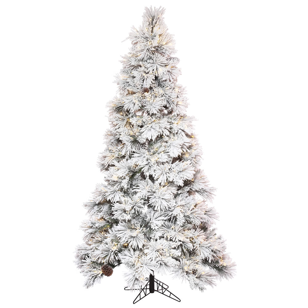 Vickerman 4.5' x 30″ Flocked Atka Pine 3mm 400WW - K171146LED