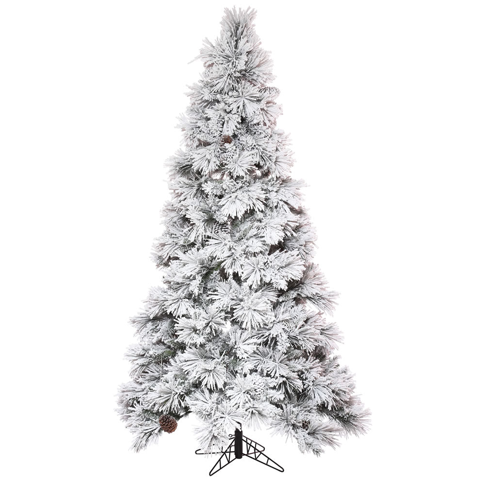 Vickerman 5.5' x 36” Flocked Atka Pine Slim 334T - K171155
