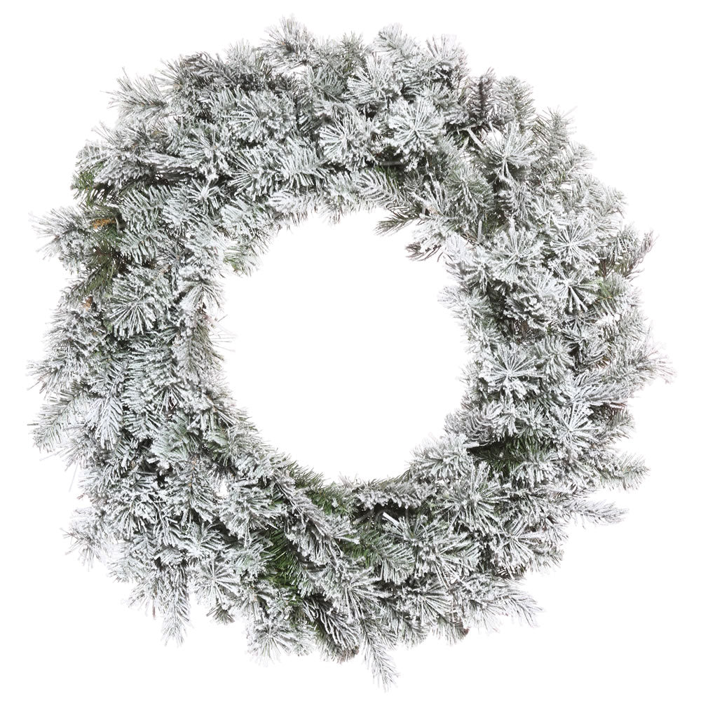 Vickerman 24” Flocked Kiana Wreath 220T - K173524