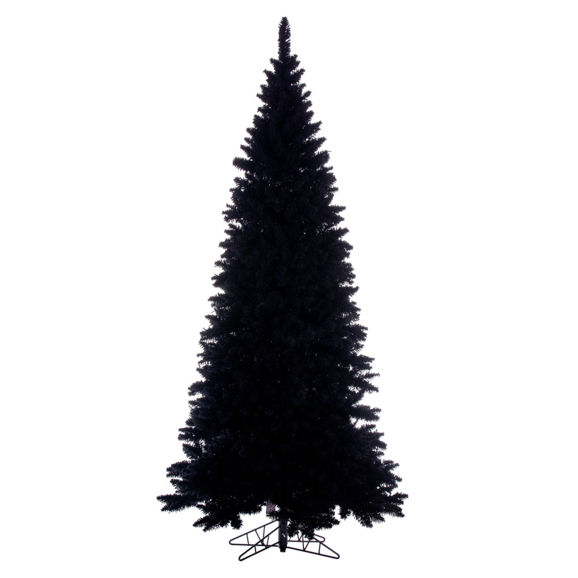 7.5' x 41” Flocked Black Fir Slim 1238T