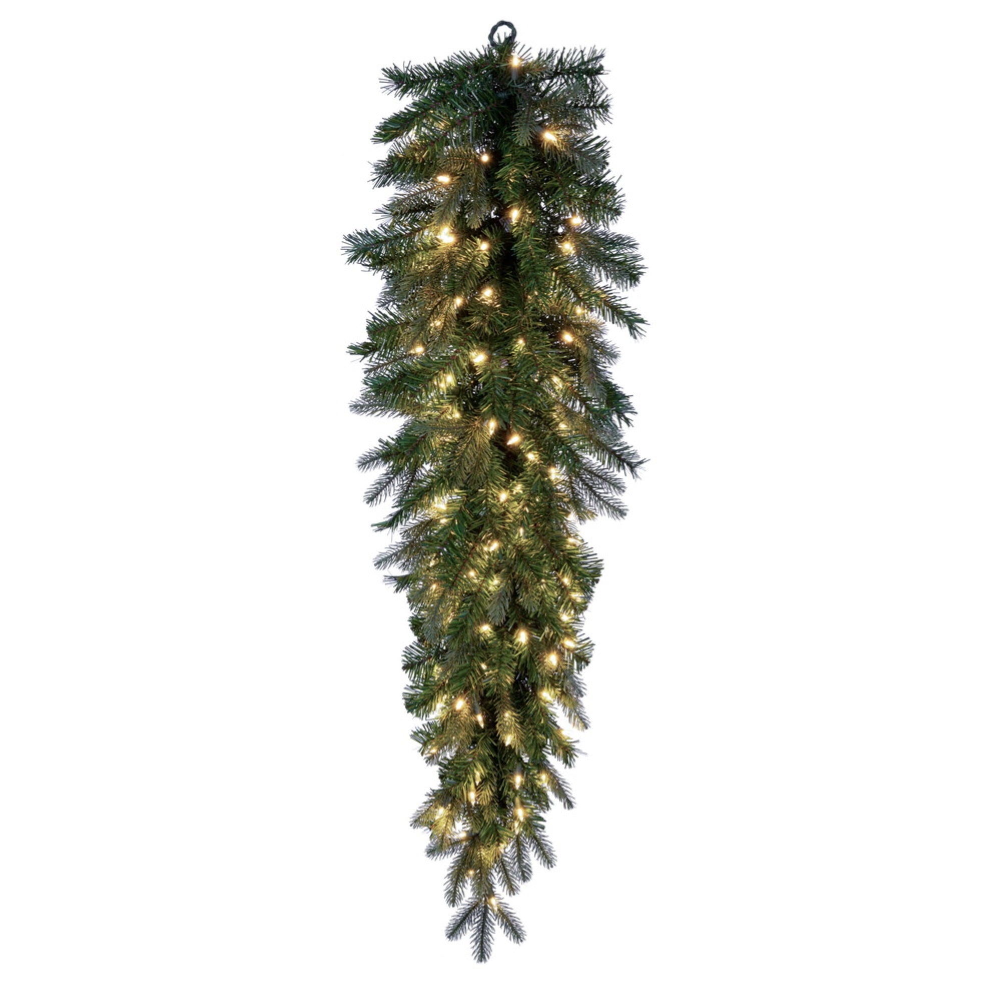 Vickerman 48” Douglas Fir Artificial Pre-Lit Teardrop Dura-Lit Warm White LED Mini Lights.