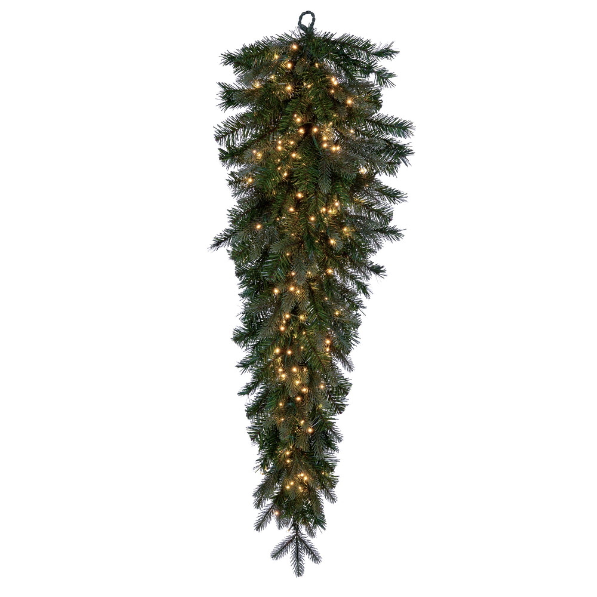 Vickerman 48” Douglas Fir Artificial Pre-Lit Teardrop Warm White 3mm Low Voltage LED Wide Angle Lights.