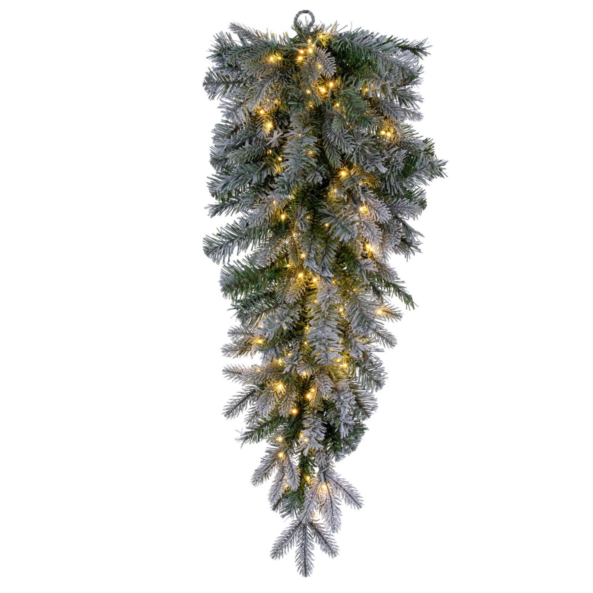 Vickerman 36” Frosted Douglas Fir Artificial Pre-Lit Warm White 3mm Low Voltage LED Wide Angle Lights.