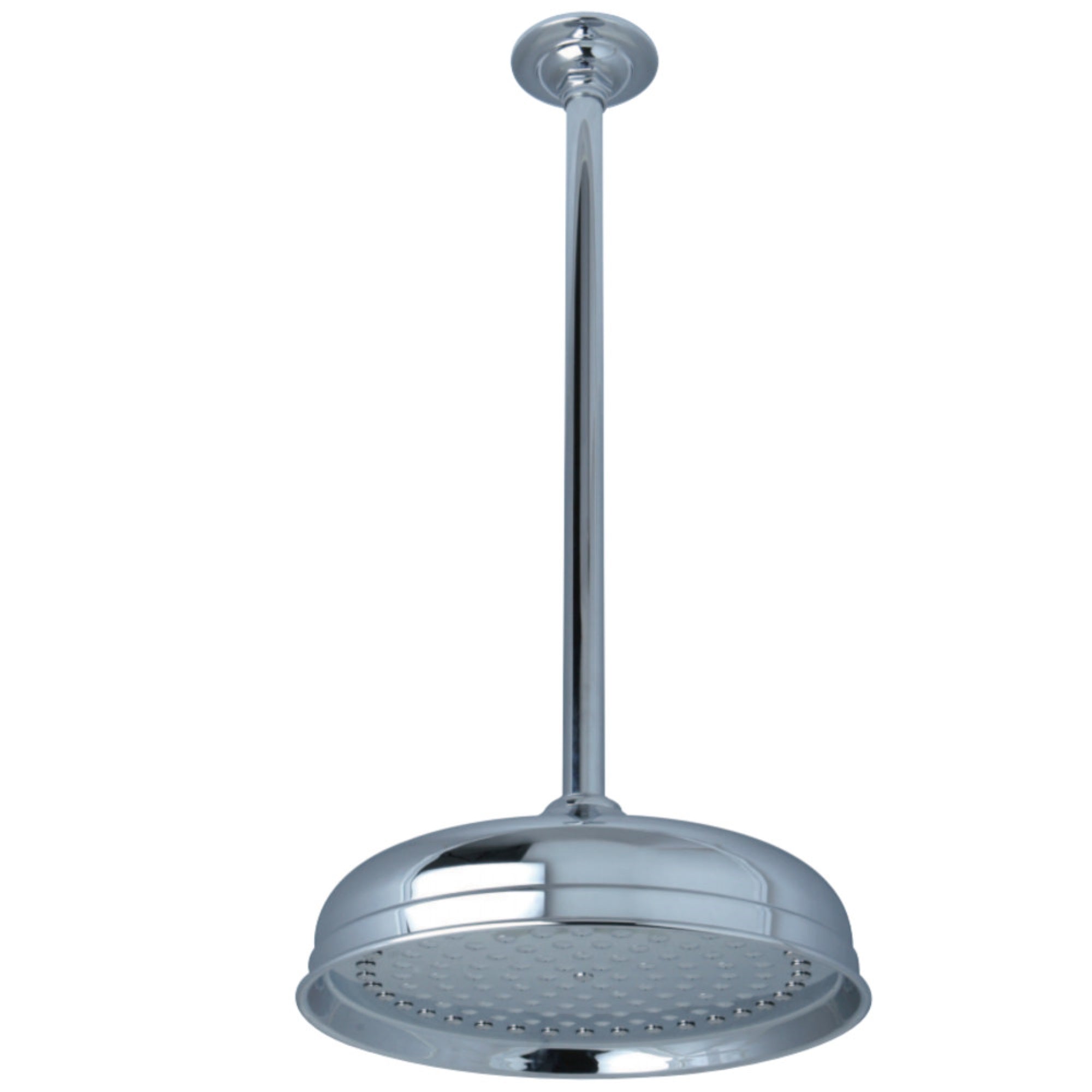 Kingston Brass K225K21 10 Showerhead With 17 Ceiling Mounted Shower Arm, Polished Chrome