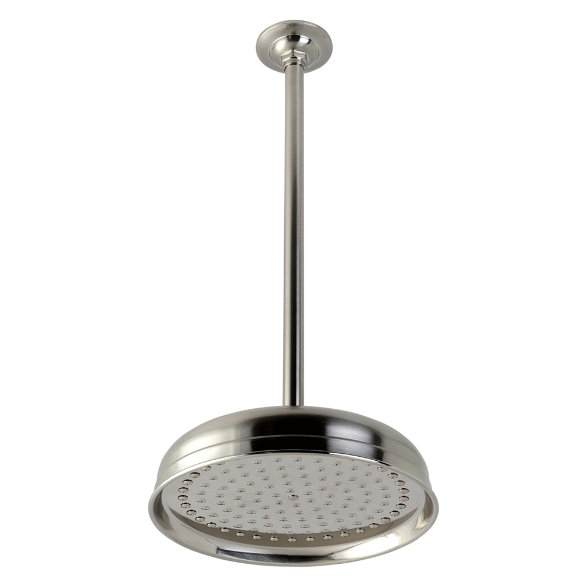 Kingston Brass K225K28 10 Showerhead With 17 Ceiling Mounted Shower Arm, Brushed Nickel